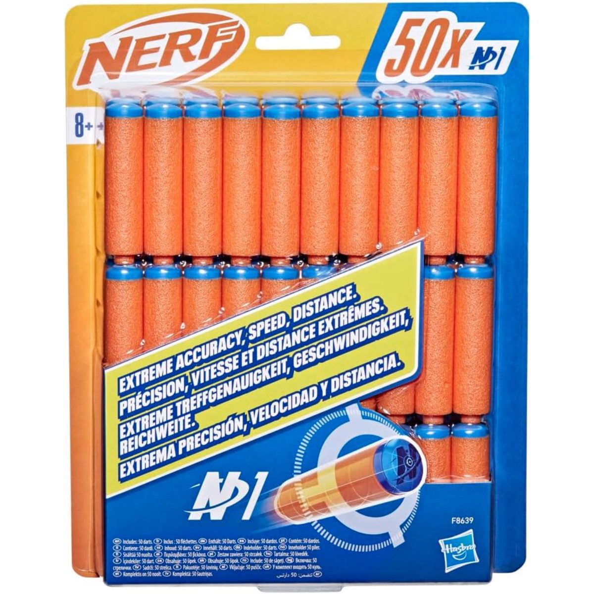 Nerf Blaster NERF N Series N1 Ersatzdarts 50 Stück für kompatible Blaster