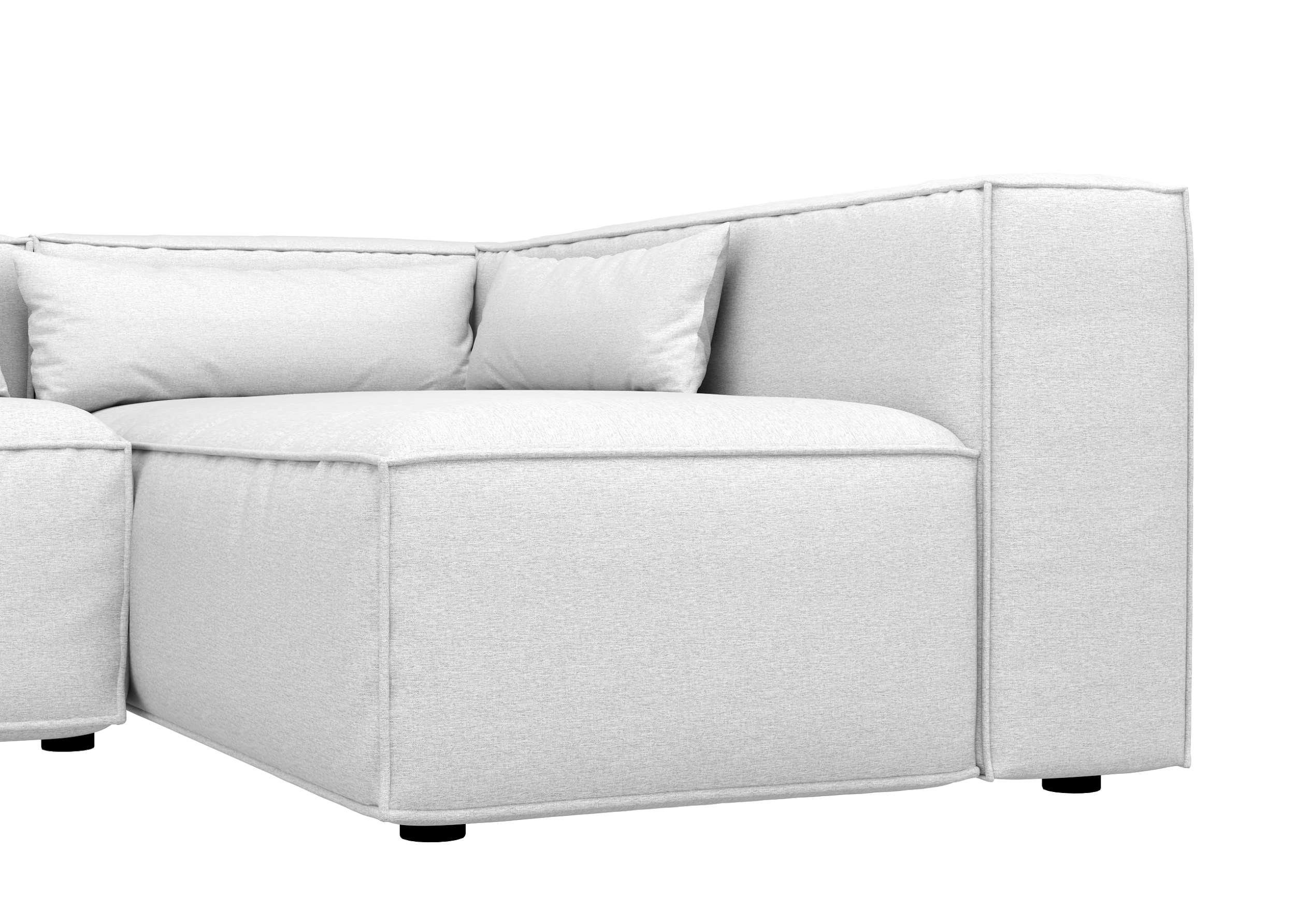 Ecksofa Raum Design Eckcouch, Stylefy mit links rechts bestellbar, im stellbar, Wellenfederung, oder frei mane Floren, Modern L-Form, Metall,