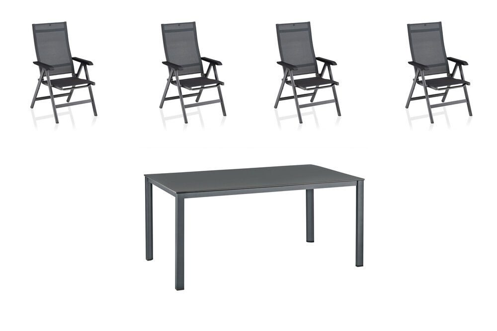 KETTLER Garten-Essgruppe Basic Plus Premium, vertikal verstellbar