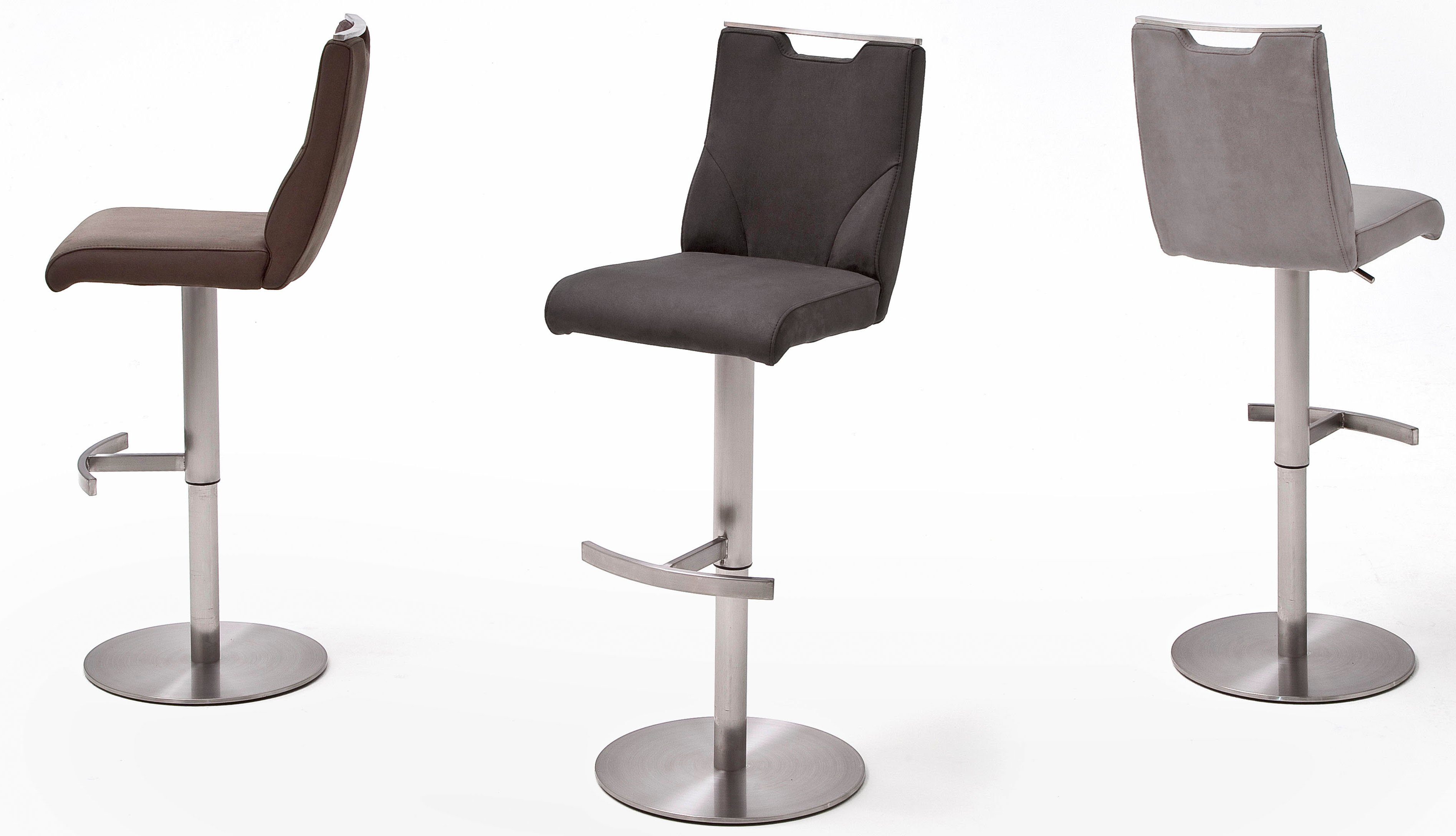 MCA furniture Bistrostuhl GIULIA Barstuhl Tresenstuhl Tresenhocker, Barhocker,Bistrohocker,Barstuhl,drehbar,Sitzhöhe 53-78cm,mit Lehne