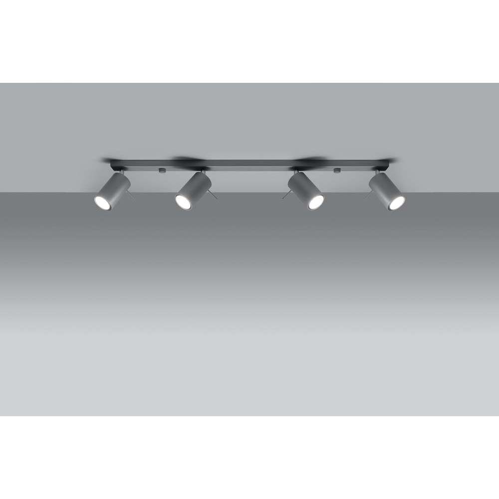 etc-shop LED Deckenspot, nicht Stahl L80 Deckenleuchte cm Spots Grau verstellbare Deckenlampe Leuchtmittel inklusive