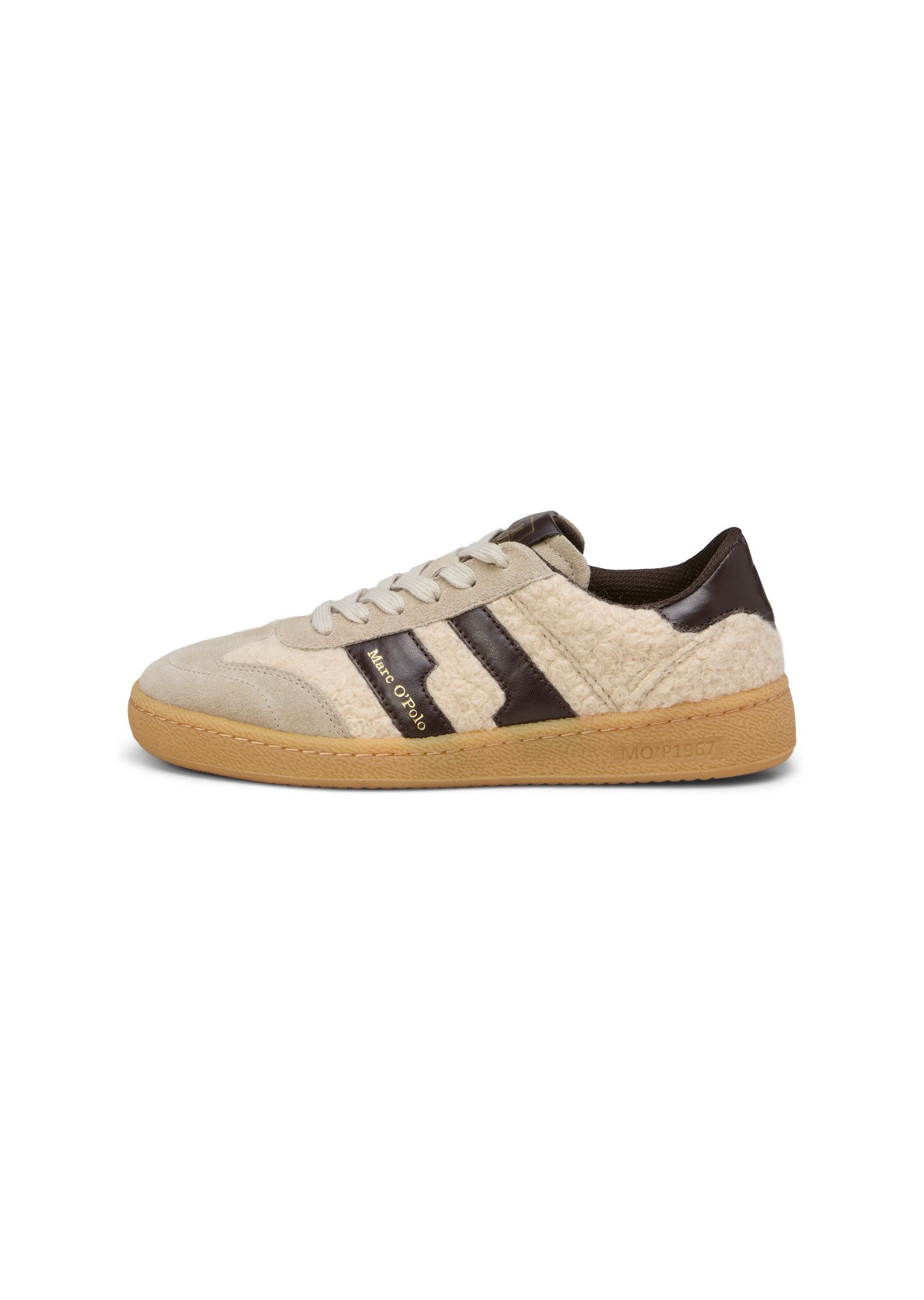 Marc O'Polo aus Leder und Teddyfell Sneaker