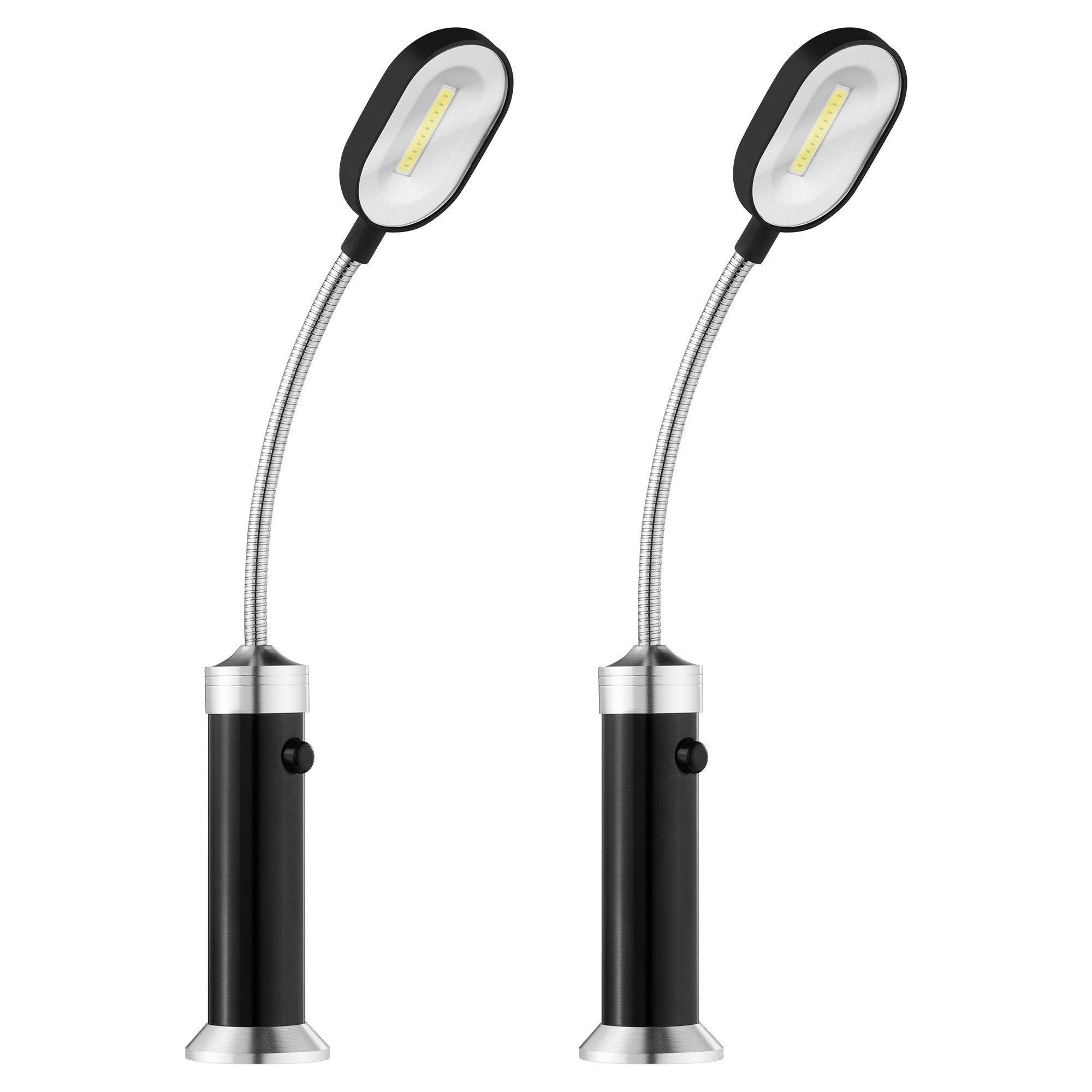 Grilllampe LED für Grilllampe 360° 2x magnetische Navaris Ausleuchtung