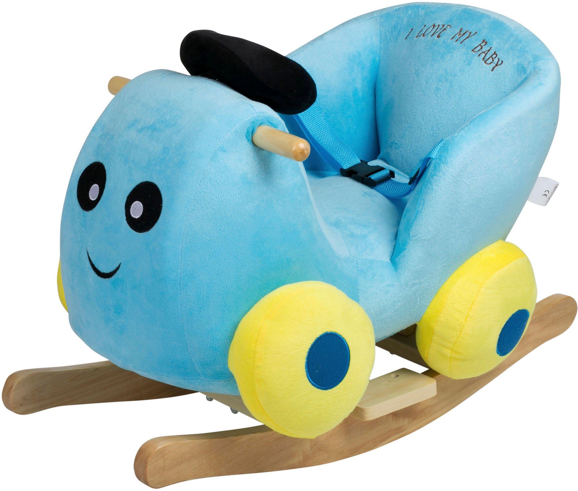 BabyGo Schaukeltier Rocker Auto, mit Kufen und Griffen aus Birkenholz günstig online kaufen
