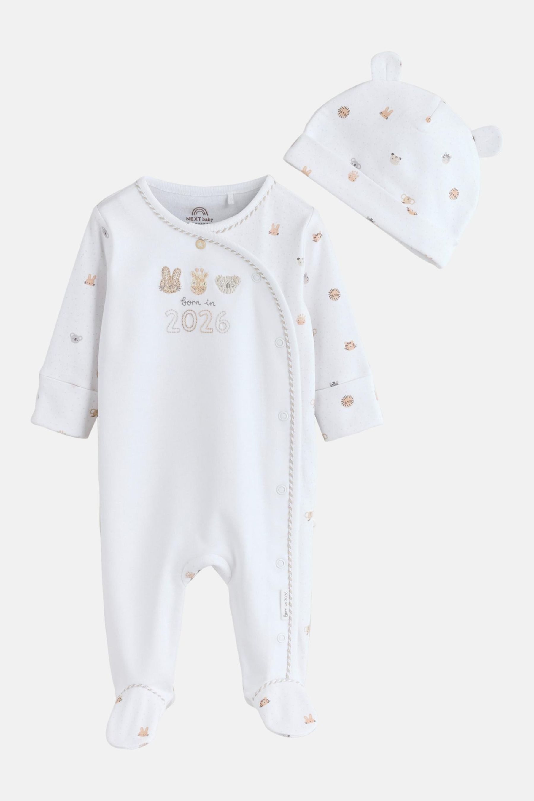 Schlafoverall Babys-Schlafanzug und Mütze, Born In 2026