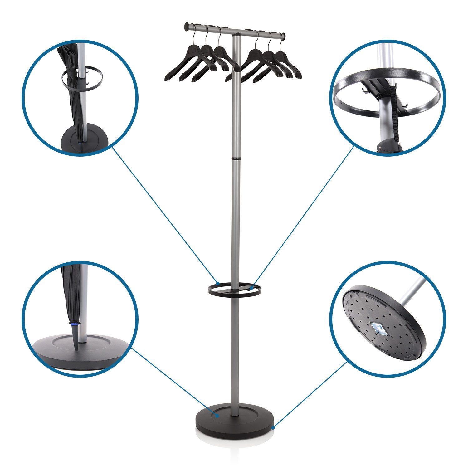 hjh OFFICE Garderobenständer Garderobenständer SPACE I günstig online kaufen