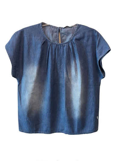 Heimatliebe Shirttop »Heimatliebe Damen Blusentop aus leichter Jeansqualität«