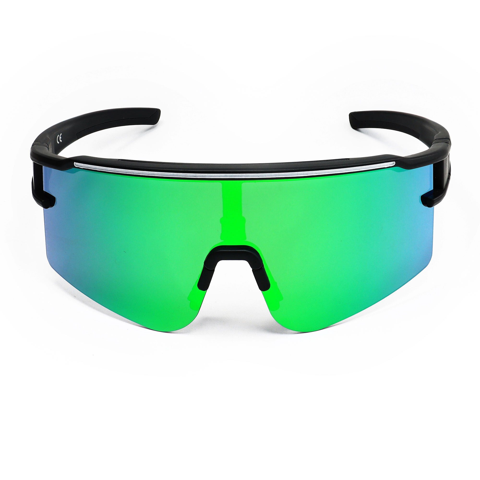 YEAZ Sportbrille SUNTHRILL SET Sport-Sonnenbrille Weiß/Blau, Sport-Sonnenbrille mit magnetischem Glaswechselsystem
