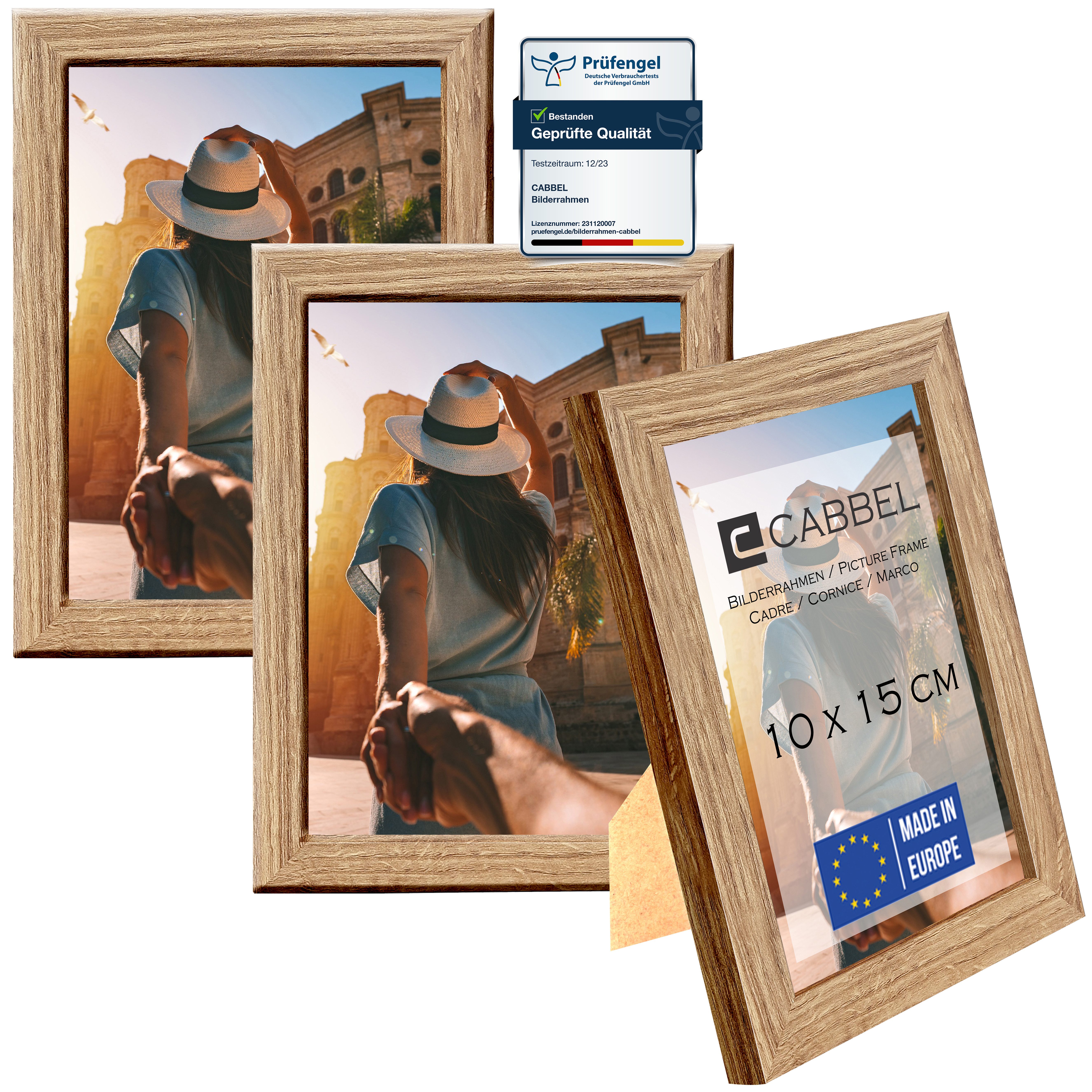 CABBEL Bilderrahmen, (Set, 3 St), Modern, Schmal, Puzzlerahmen, Fotorahmen, Fotogalerie, Wanddeko/Poster