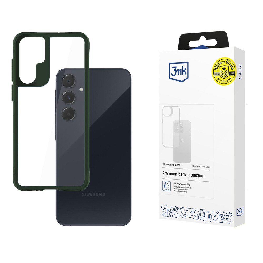 3MK Smartphone-Hülle Handyhülle Panzerhülle Schutzhülle, Panzerhülle, Shock-Pocket, Kantenschutz, satinierter Rahmen