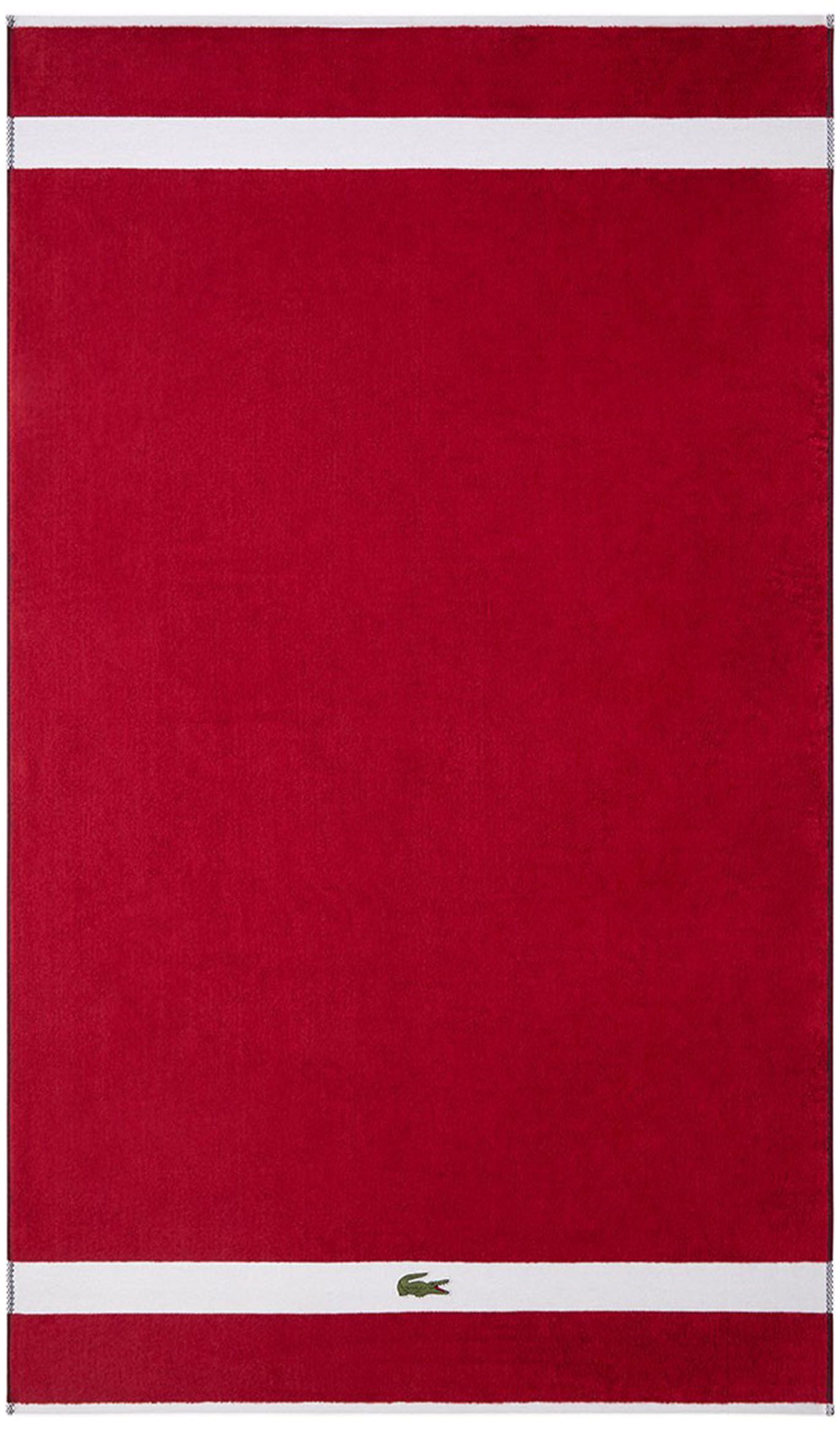 Lacoste Badetuch LCASUAL, Frottier (1-St), mit Label-Applikationen und Bordüre