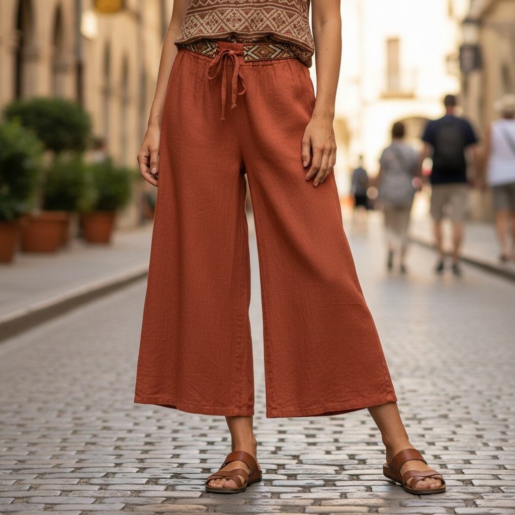 Guru-Shop Relaxhose Palazzohose, 7/8 Hosenrock, Boho Schlaghose,.. alternat günstig online kaufen