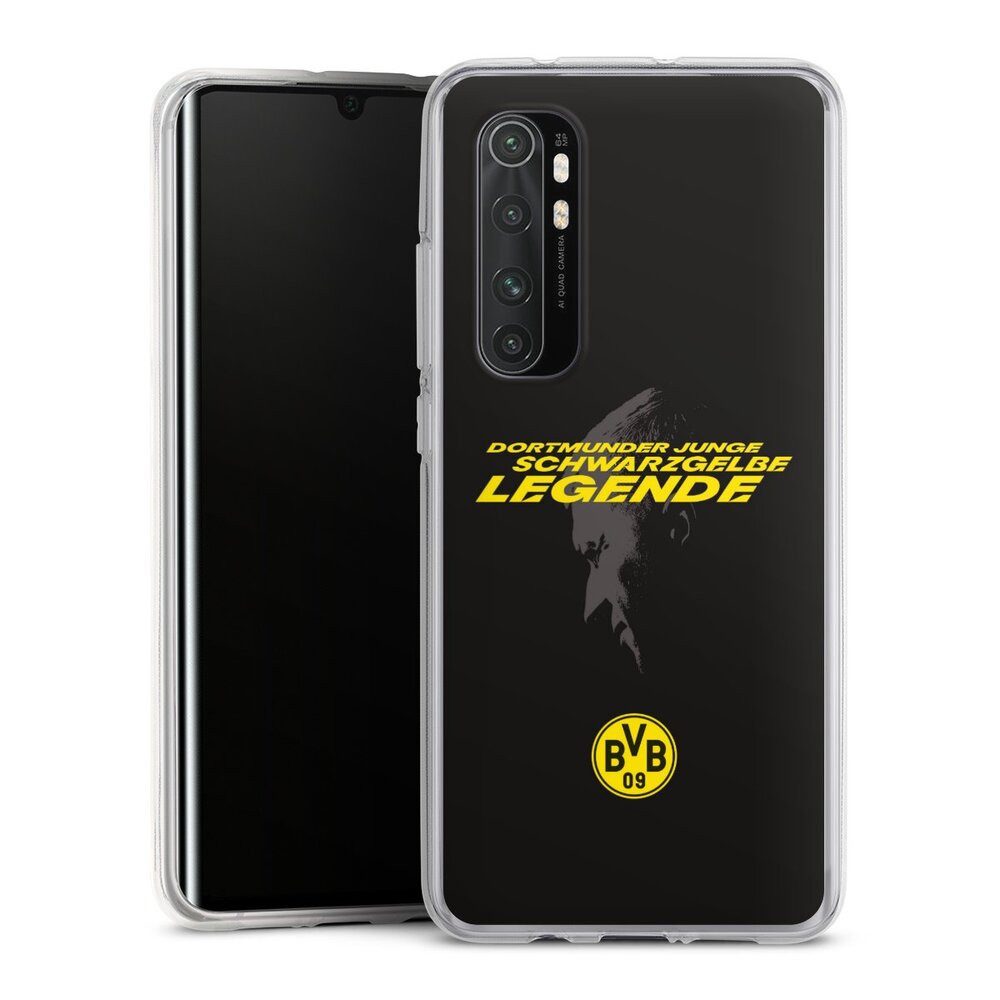 DeinDesign Handyhülle Marco Reus Borussia Dortmund BVB Danke Marco Schwarzgelbe Legende, Xiaomi Mi Note 10 lite Silikon Hülle Bumper Case Handy Schutzhülle