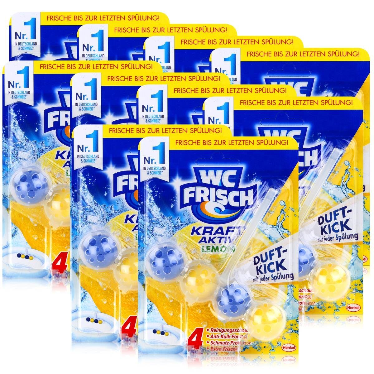 WC Frisch Kraft Aktiv Duftspüler Lemon (10er Pack), WC Reiniger