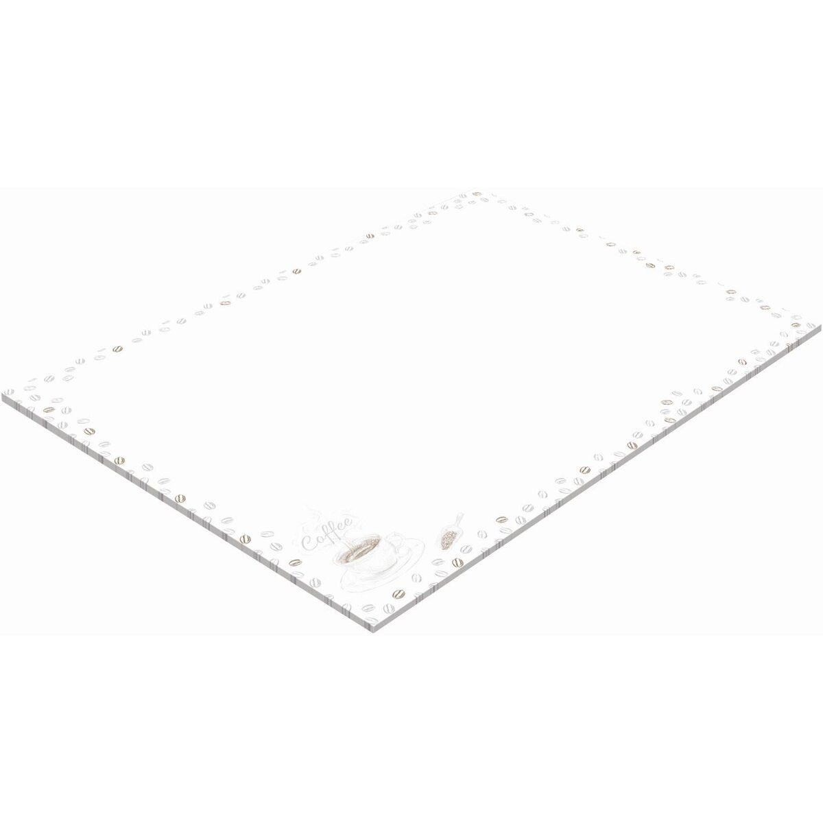 RNK Verlag Schreibtischunterlage Notiz-Schreibunterlage -Coffee- - 60 x 42 cm 30 Blatt.