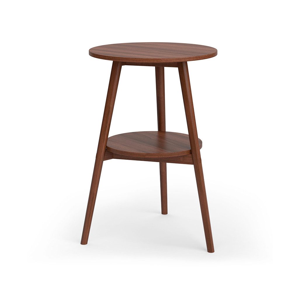 Vicco Couchtisch Rondal, Nussbaum, 38 x 38 cm (1-St)
