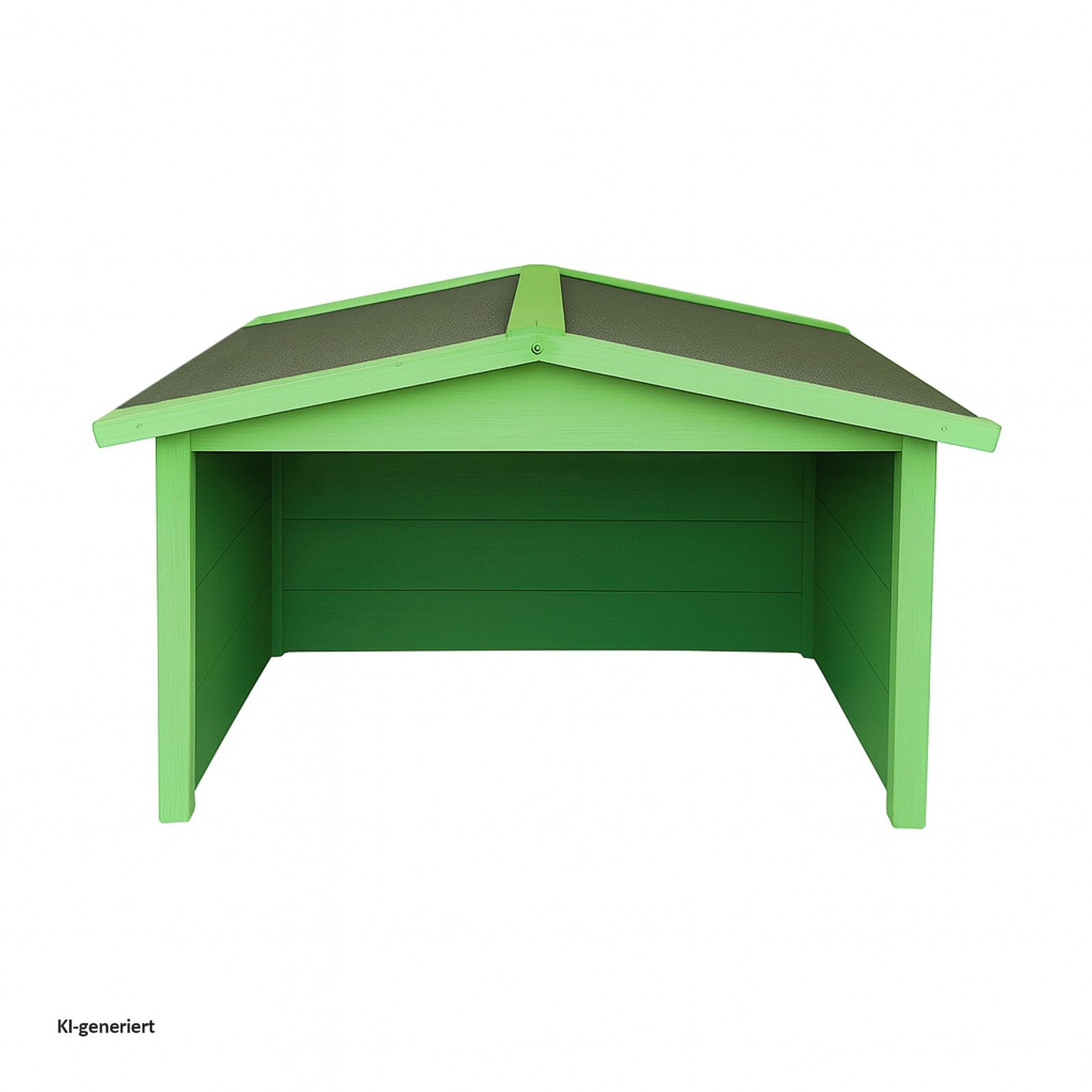 HTI-Living Mähroboter-Garage Garage für Mähroboter Robustes Holzhaus mit Wetterschutz Grün, BxTxH: 87x80x50 cm, für Mähroboter, (1 Stück, 1-St., 1 Rasenmähergarage)