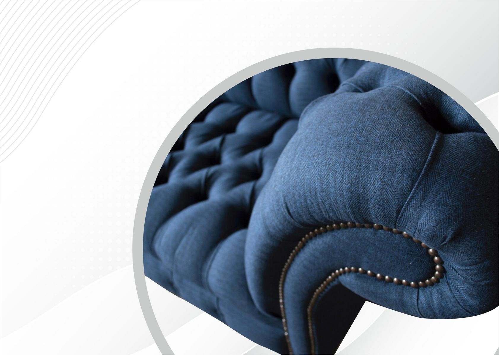 cm JVmoebel Design 3 Sofa Sitzer Chesterfield 225 Chesterfield-Sofa, Couch