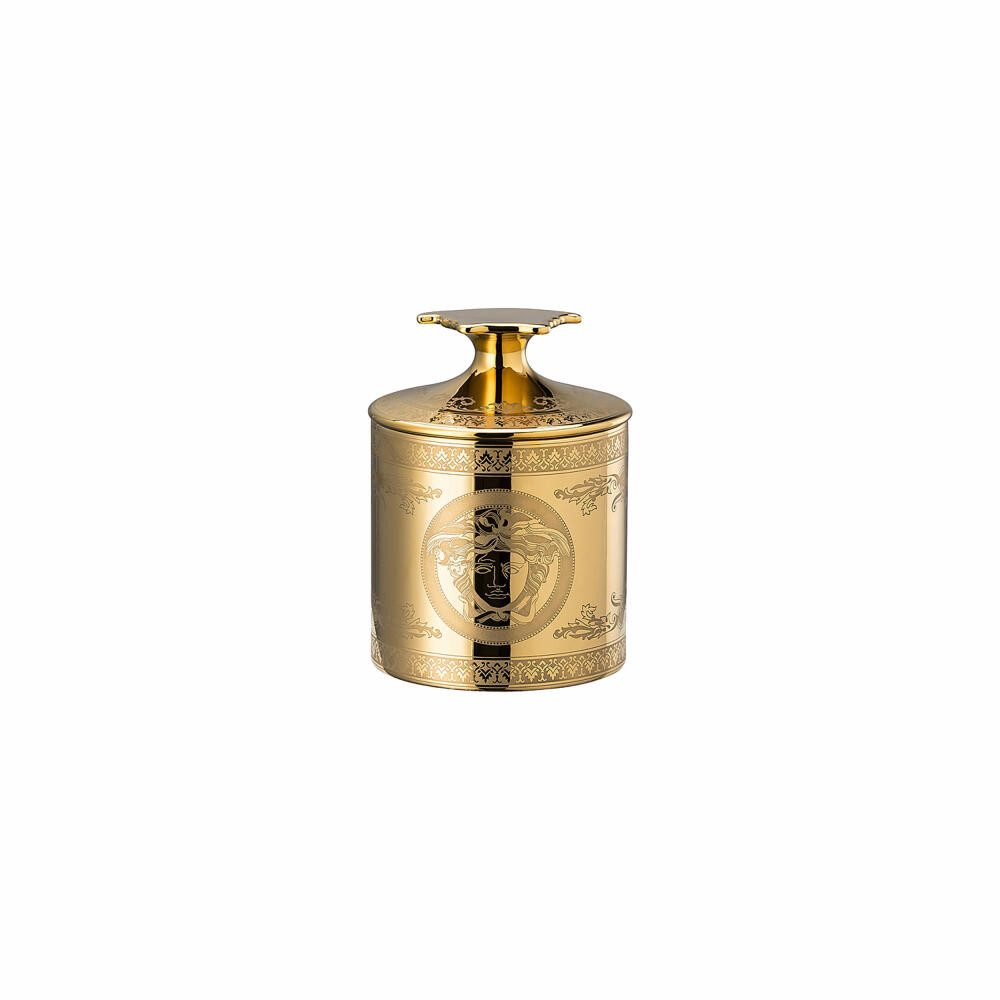 Rosenthal meets Versace Teelichthalter Tischlicht mit Duftwachs Golden Medusa