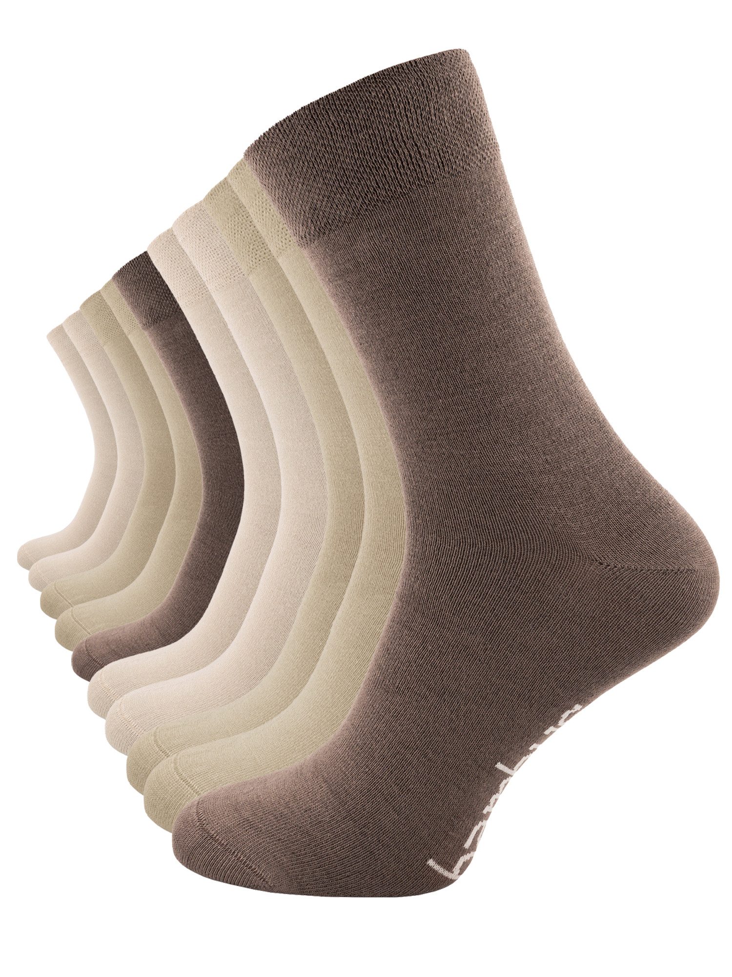 Cotton Prime® Socken Bambussocken ohne Gummibund (10-Paar) weich und atmungsaktiv durch Viskose
