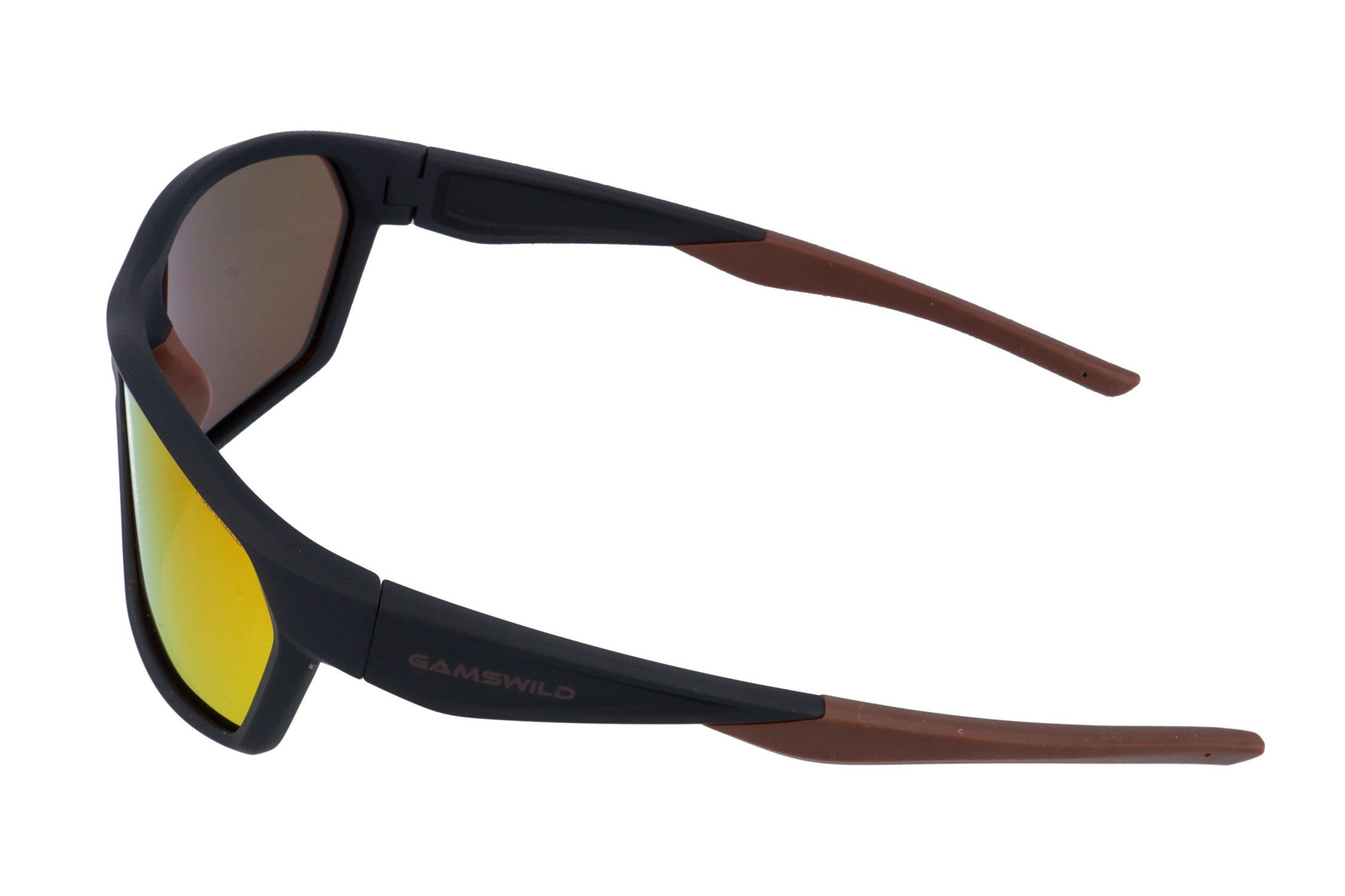 Gamswild Sonnenbrille UV400 Sportbrille Sonnenbrille Fahrradbrille Skibrille polarisiert Damen Herren Modell WS7438 in grün, schwarz-blau, schwarz-rot