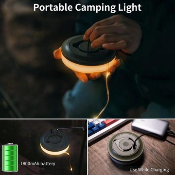 DESUO Lichterkette LED Lichterkette Campinglampe mit 5 beleuchtungsmodi Wasserdicht Hof