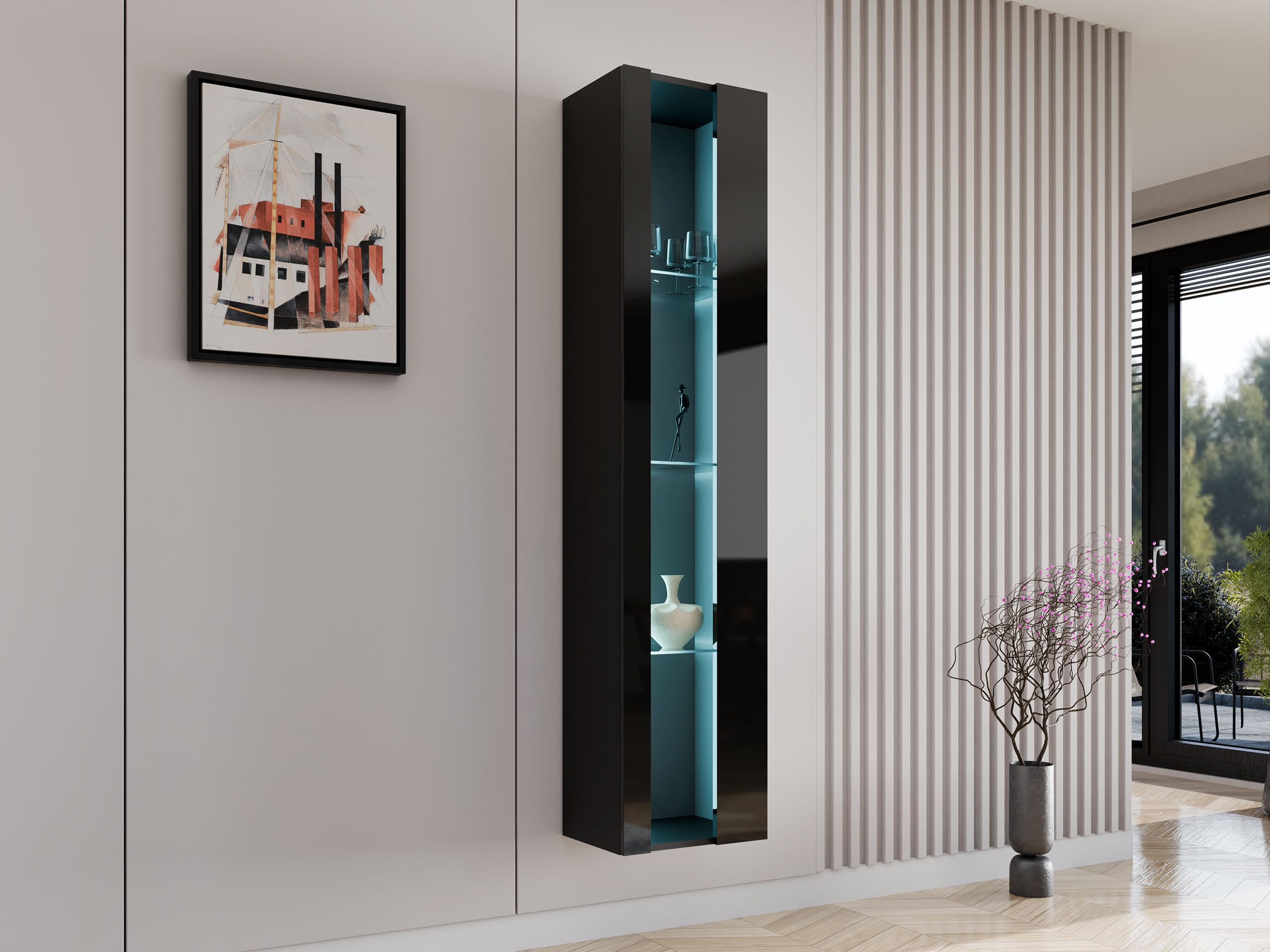 MIRJAN24 Vitrine 180 Vigo New (mit günstig online kaufen