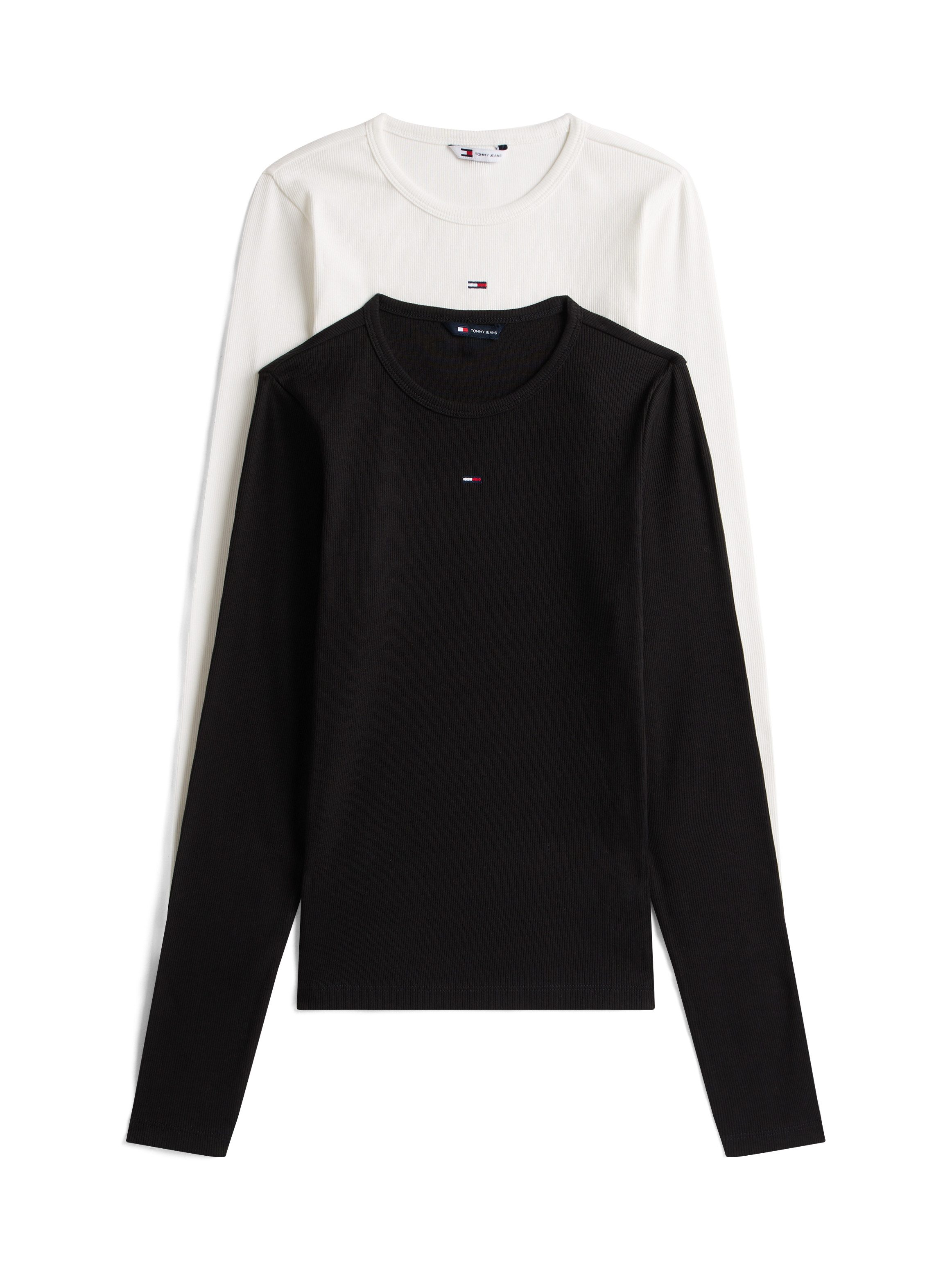 Tommy Jeans Langarmshirt TJW 2PACK SLIM ESSENTIAL RIB LS (Packung, 2-tlg., günstig online kaufen