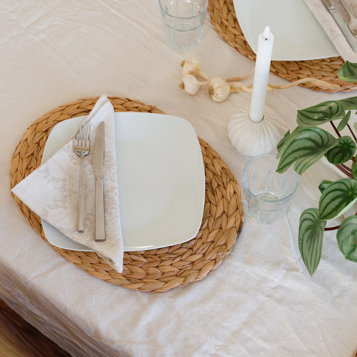 HMF Platzset Nachhaltiges Tischset oval, geflochten günstig online kaufen