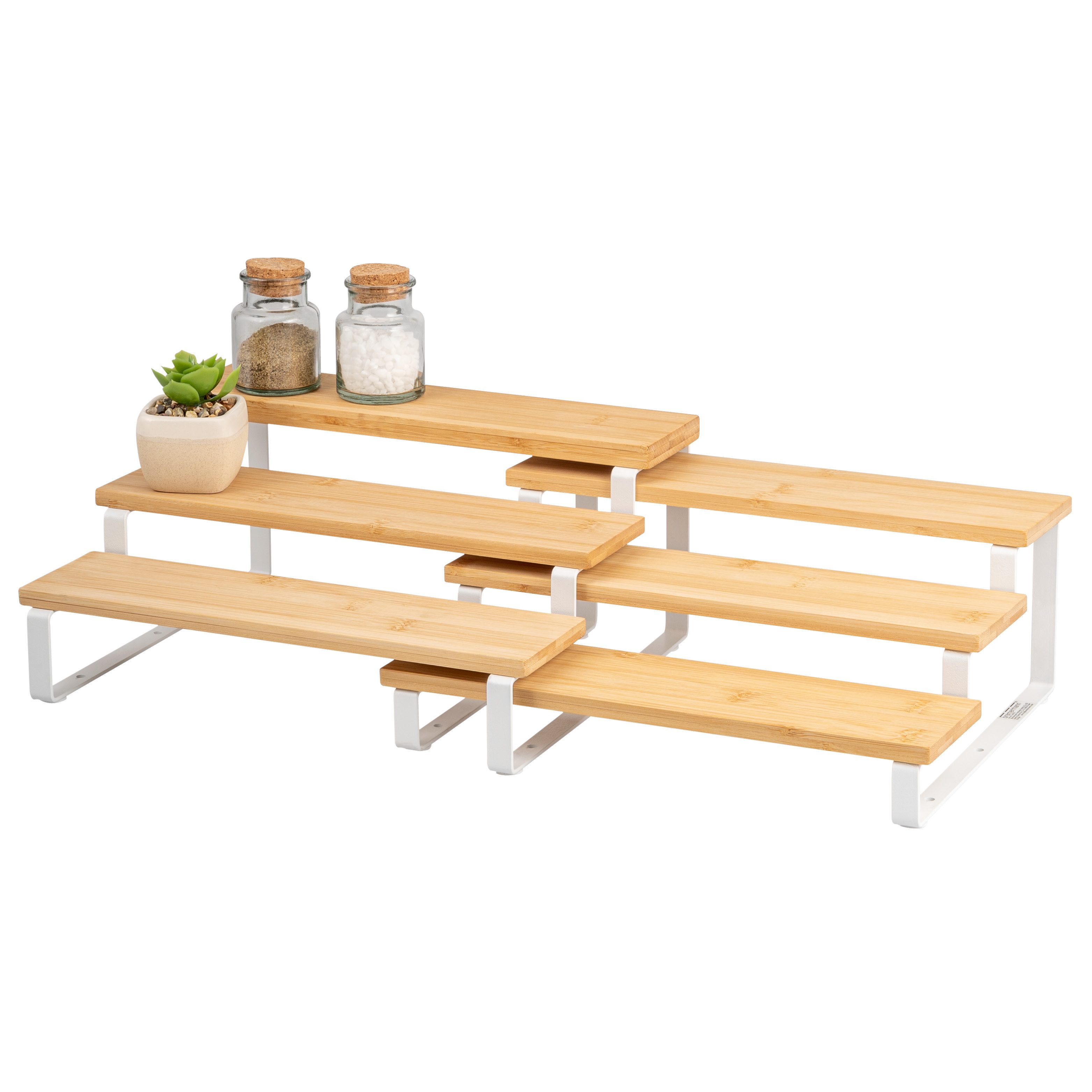 bremermann Küchenregal 2er-Set, 3-stufig aus Bambus und Metall günstig online kaufen