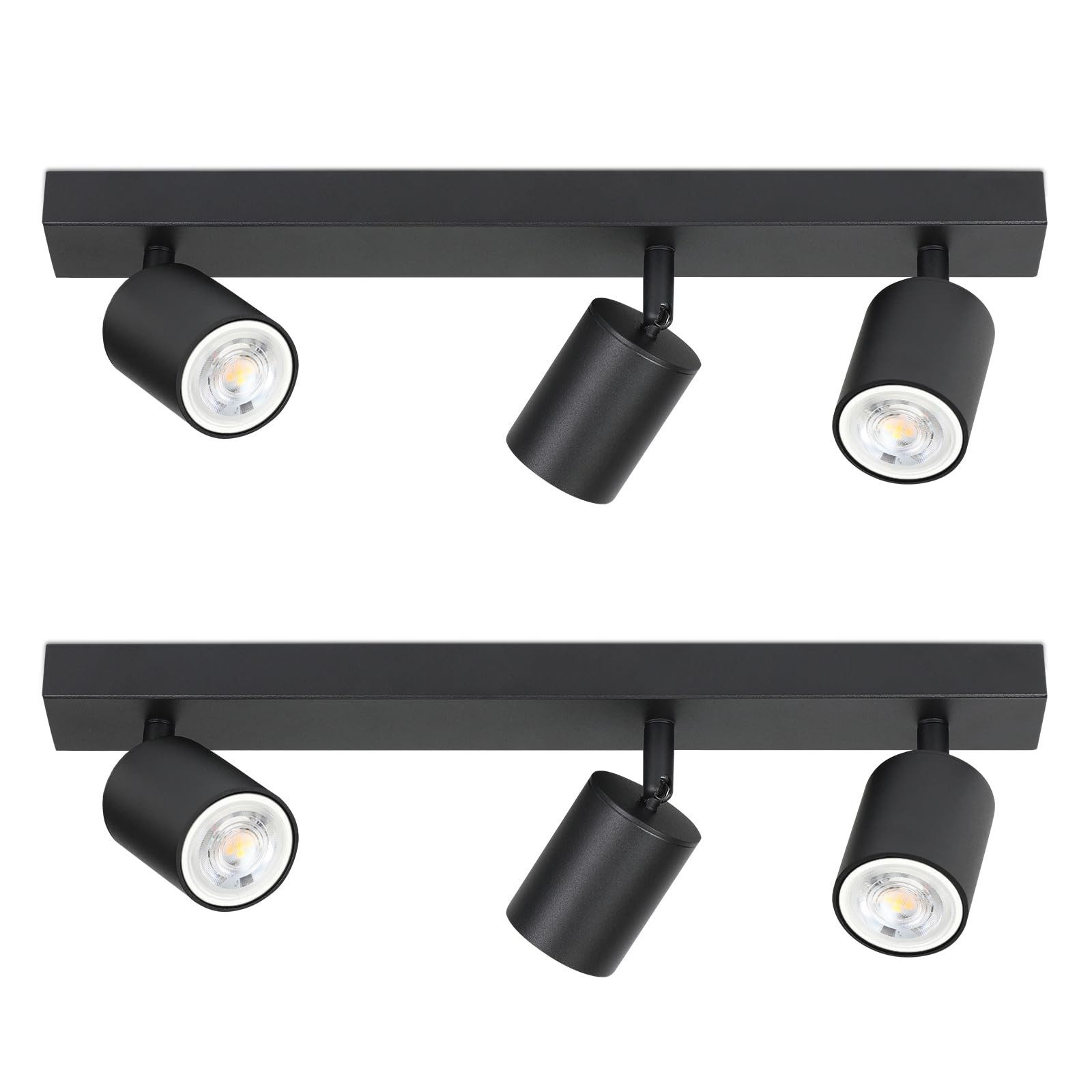 Nettlife Deckenstrahler Schwarz 2/3/4 Flammig GU10 günstig online kaufen
