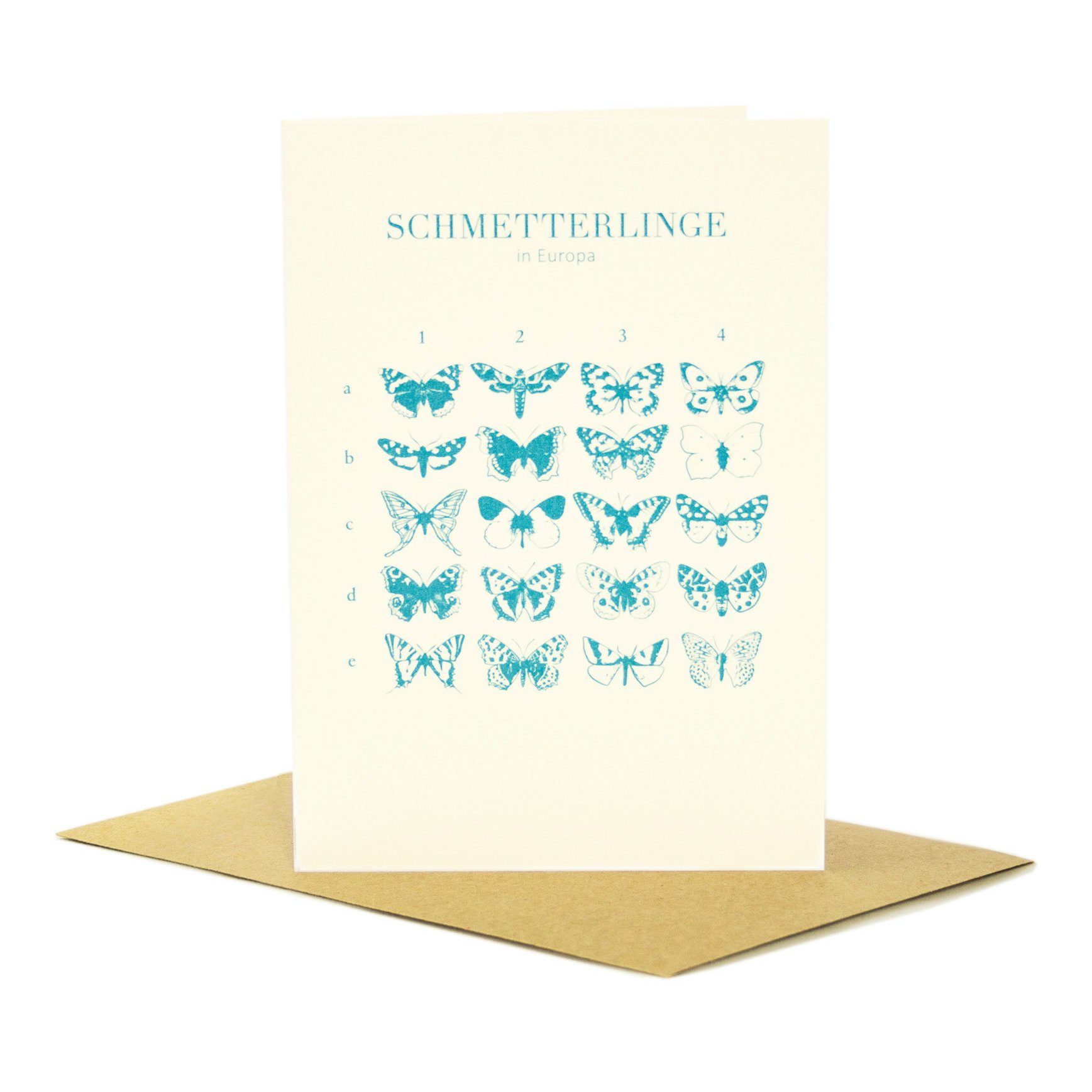 Bow & Hummingbird Grußkarte Grußkarte Schmetterlinge in Europa