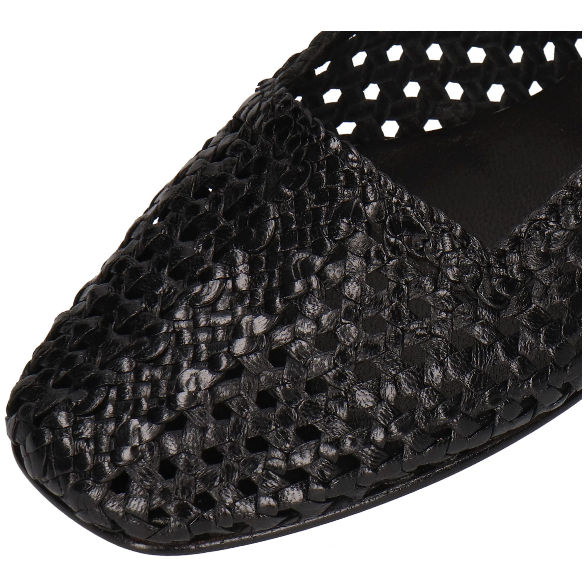 Melvin & Hamilton Bexley 10 Leder-Geflochtene Schuhe für Damen Ballerina Flache Absätze, Echtes Leder, Von Hand geflochten
