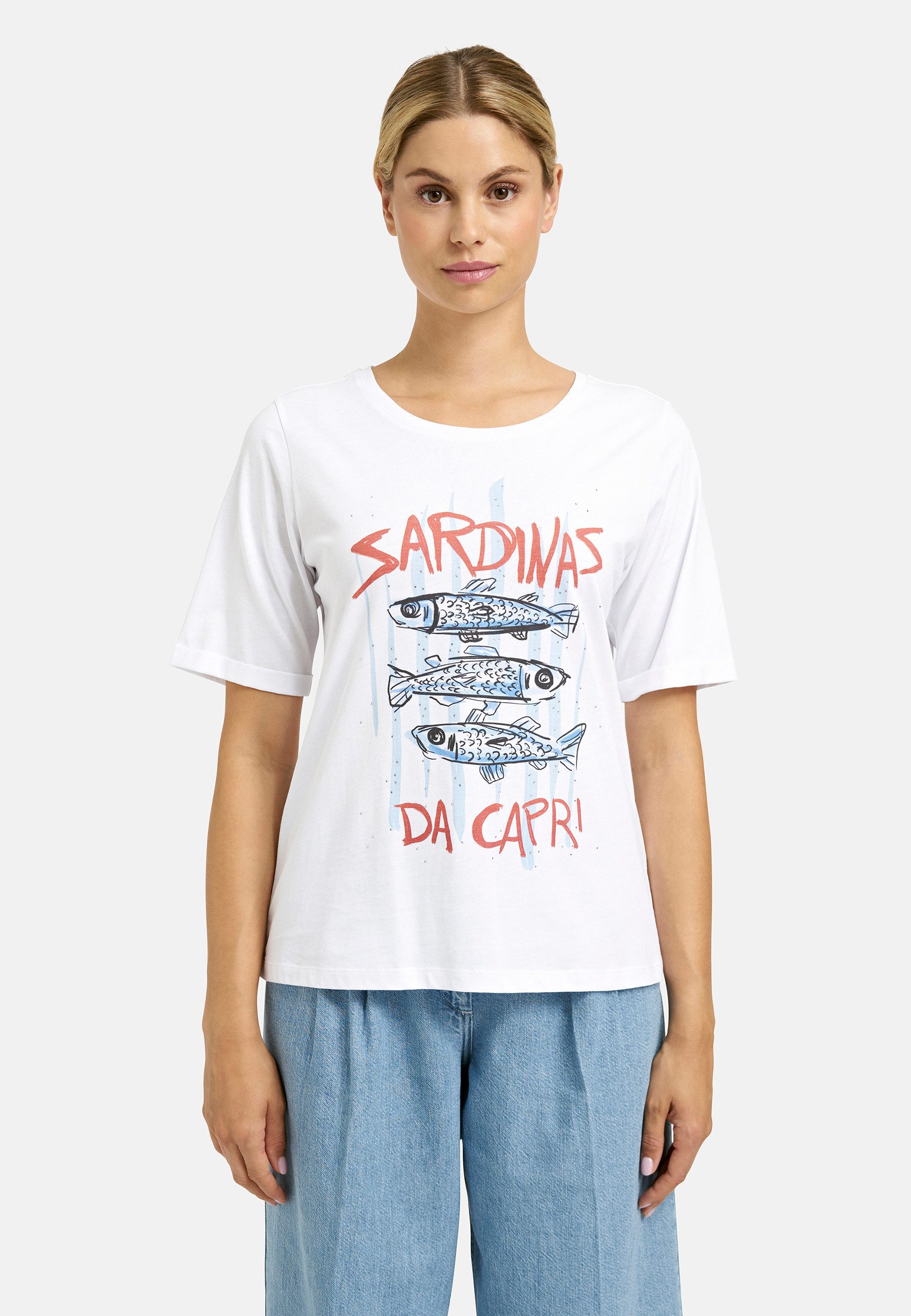 Milano Italy Rundhalsshirt aus Baumwolle