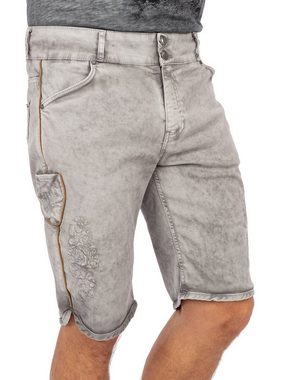 Hangowear Trachtenhose Trachtenjeans HECTOR Shorts hellgrau