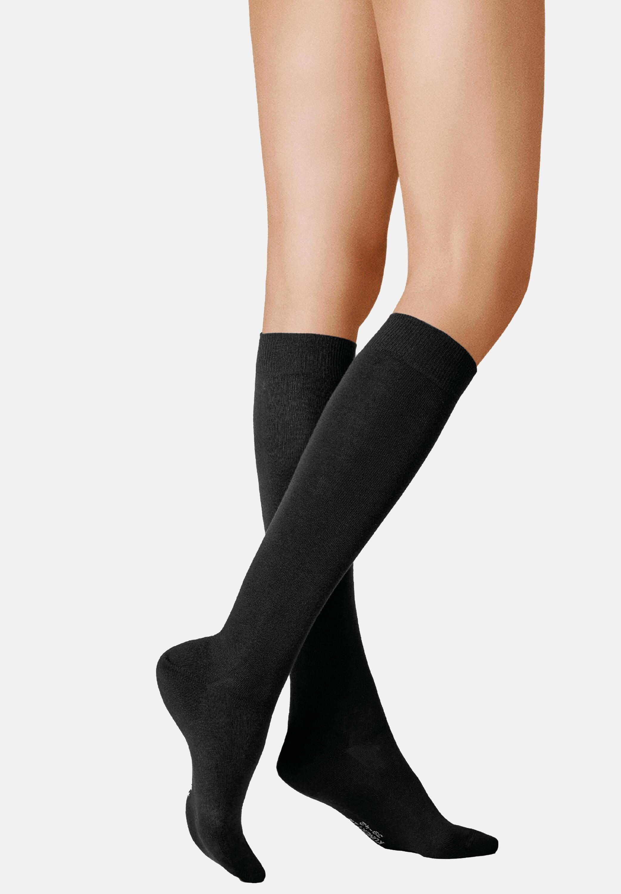 KUNERT Kniestrümpfe Liz (1-Paar) Feine hochwertige Baumwoll-Kniestrümpfe günstig online kaufen