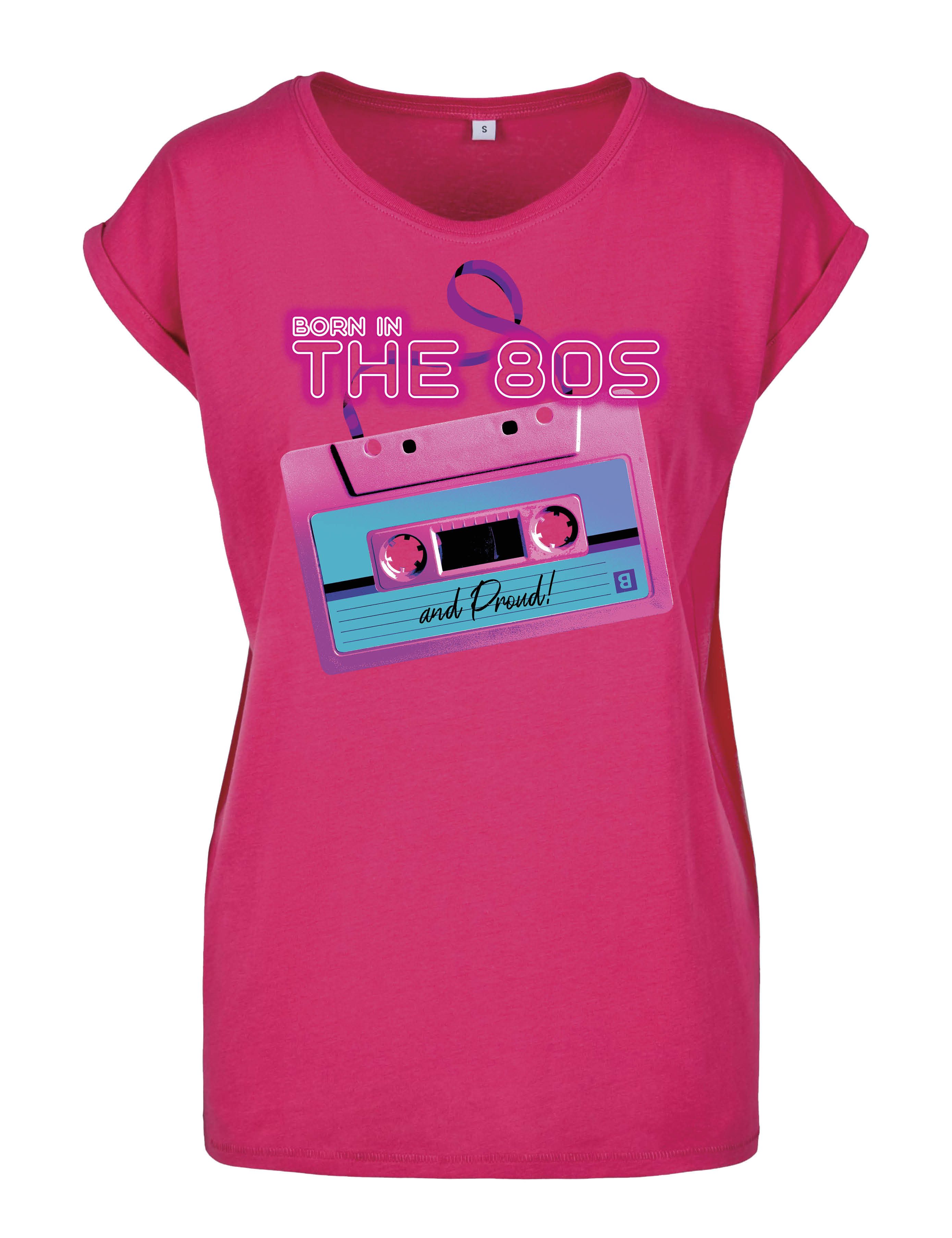 Youth Designz Print-Shirt "Born in The 80s" Damen T-Shirt Statement Geschenk Frauen Motiv mit stylischen Retro Aufdruck