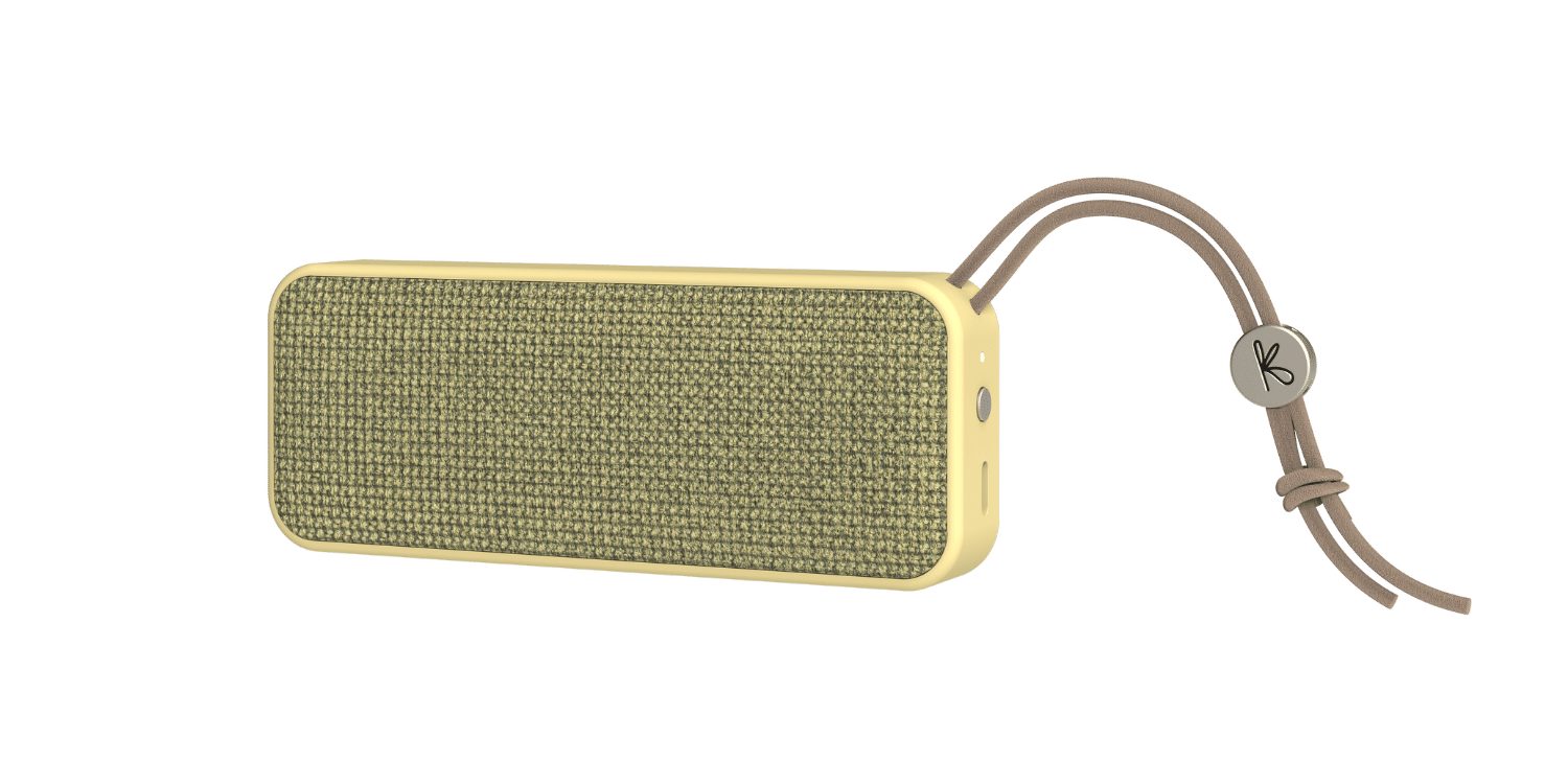 KREAFUNK Kreafunk aGROOVE mini Bluetooth Lautsprecher Lautsprecher (Kreafunk aGROOVE mini Bluetooth Lautsprecher) soft yellow