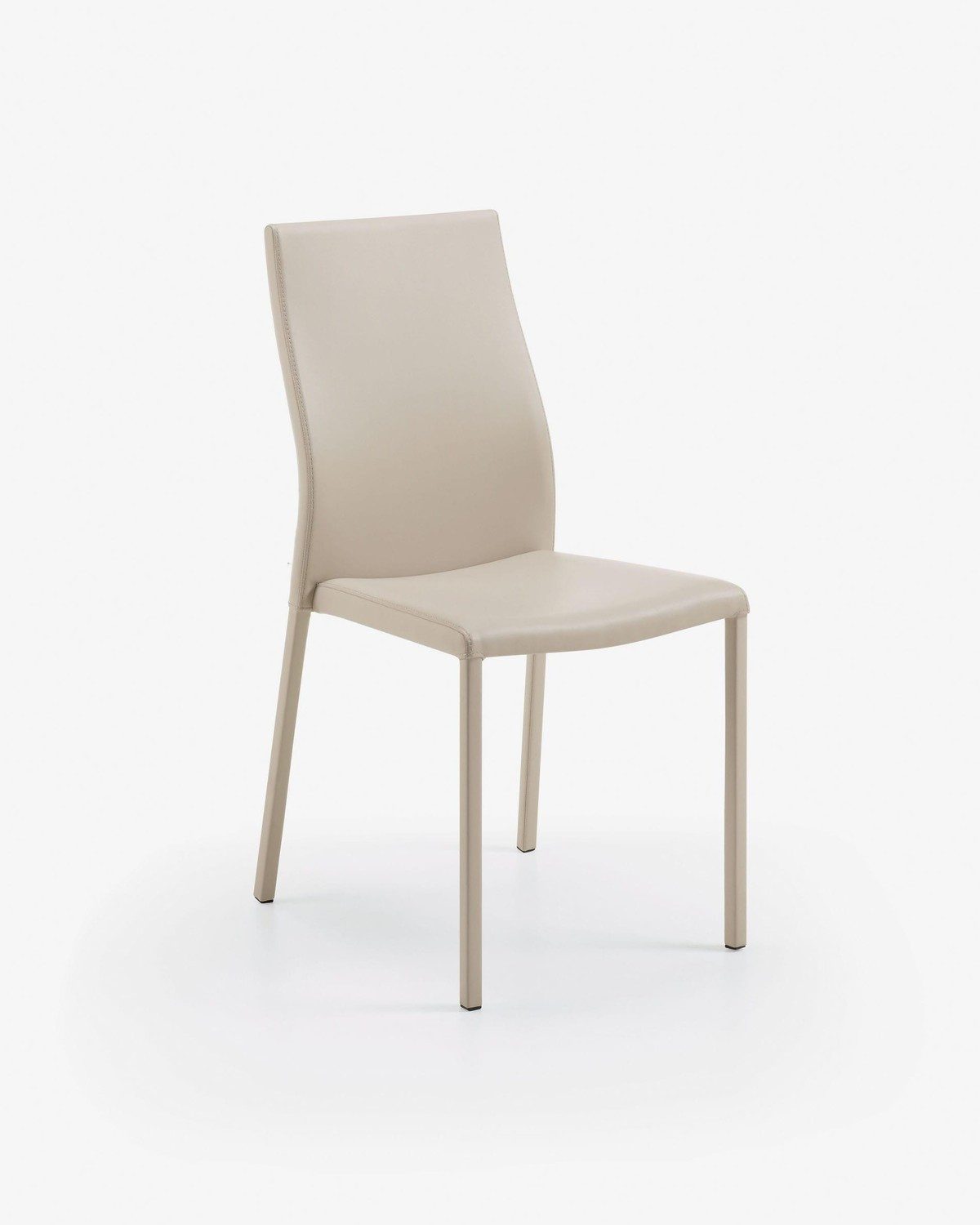 Esszimmerstuhl Abelle 4er Set Stühle 45 x 55 x 91 cm Stahl Polyurethan Beige