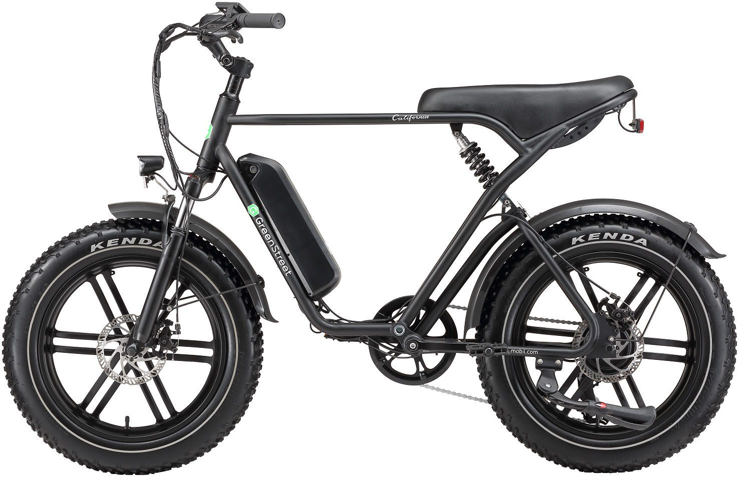 GreenStreet E-Bike Mountainbike California, 7 Gang Shimano, Kettenschaltung, Heckmotor, 468 Wh, Pedelec, Elektrofahrrad für Damen u. Herren, MTB