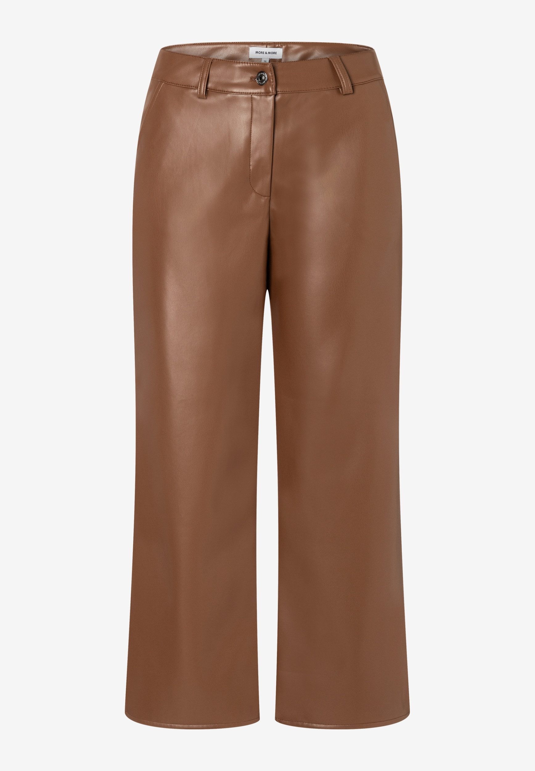 MORE&MORE Stoffhose Fake Leather Culotte