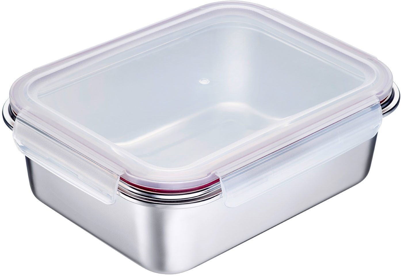 WESTMARK Lunchbox Edelstahl Lunch Box/ Frischhaltedose, 2250 ml, Edelstahl 18/8, Polyprophylen (PP), Silikon, (1-tlg), auslaufsichere Brotdose – mikrowellen- & ofenfest