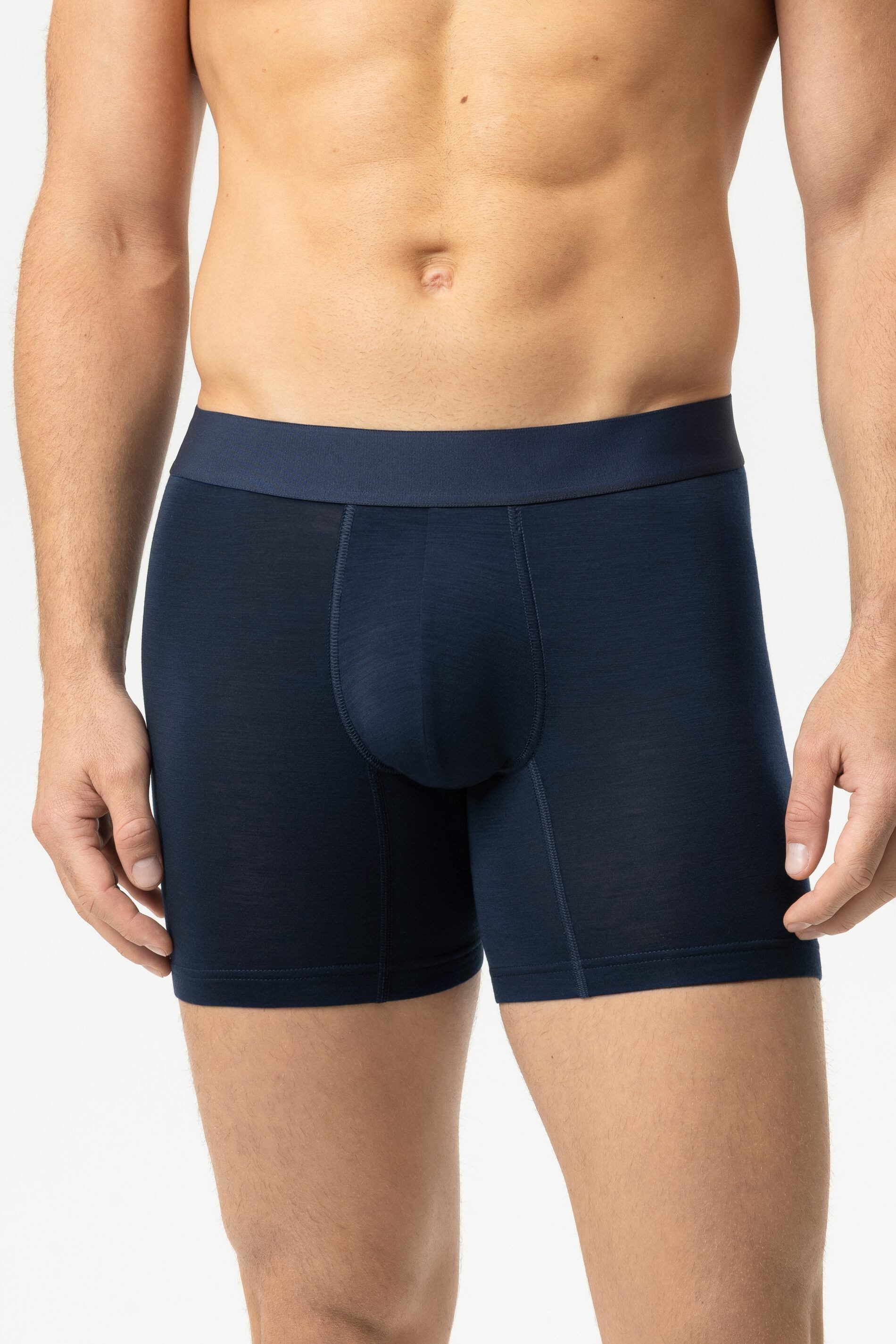 Mey Trunk Mey Long Shorty Serie PRFRMNC+ Uni Shorties (1-St., 1) Moderne Trunks, Gemustert, Atmungsaktiv, Baumwoll-Mix