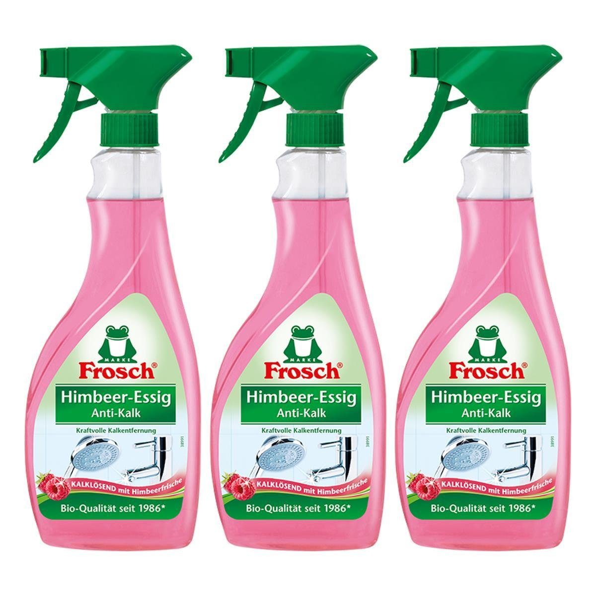 FROSCH Frosch Himbeer-Essig Allzweckreiniger Anti-Kalk ml (3er Kraftvolle Kalkentfernung - 500