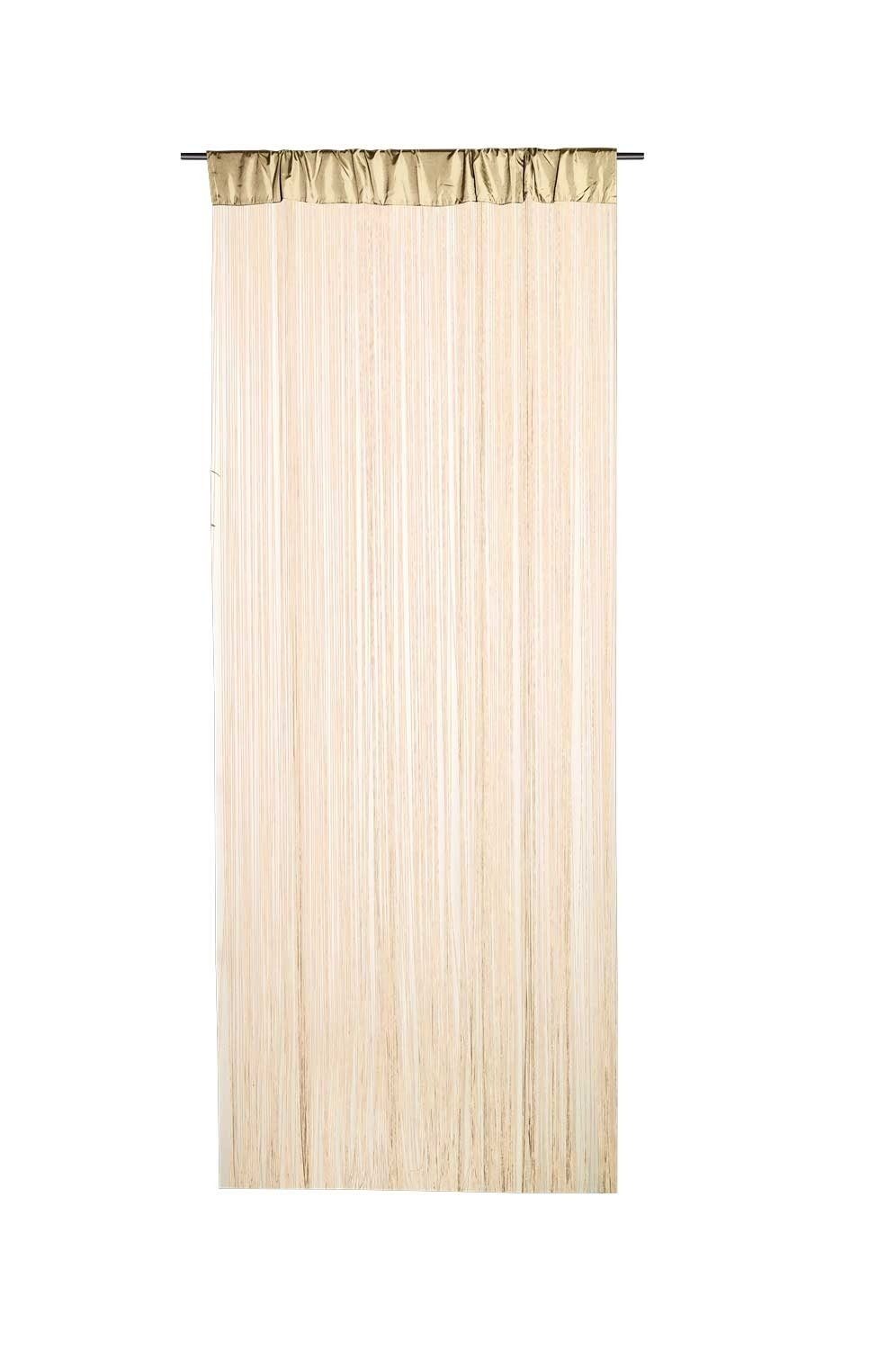 Gasper Fadenvorhang FEDORA, Cremefarben, 110 cm günstig online kaufen
