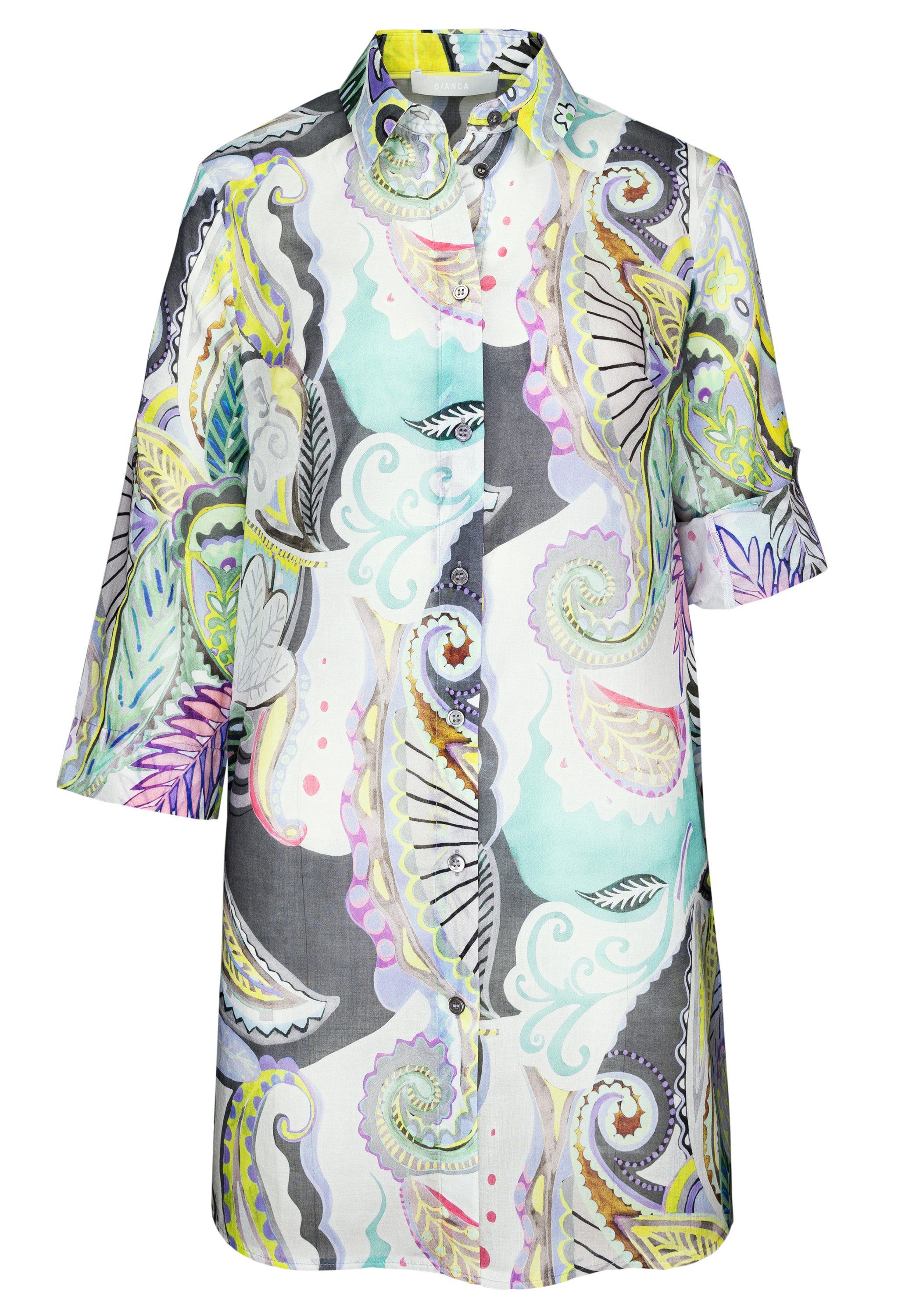 bianca Longbluse DAIRA mit modernem Paisley Muster in Trendfarben günstig online kaufen