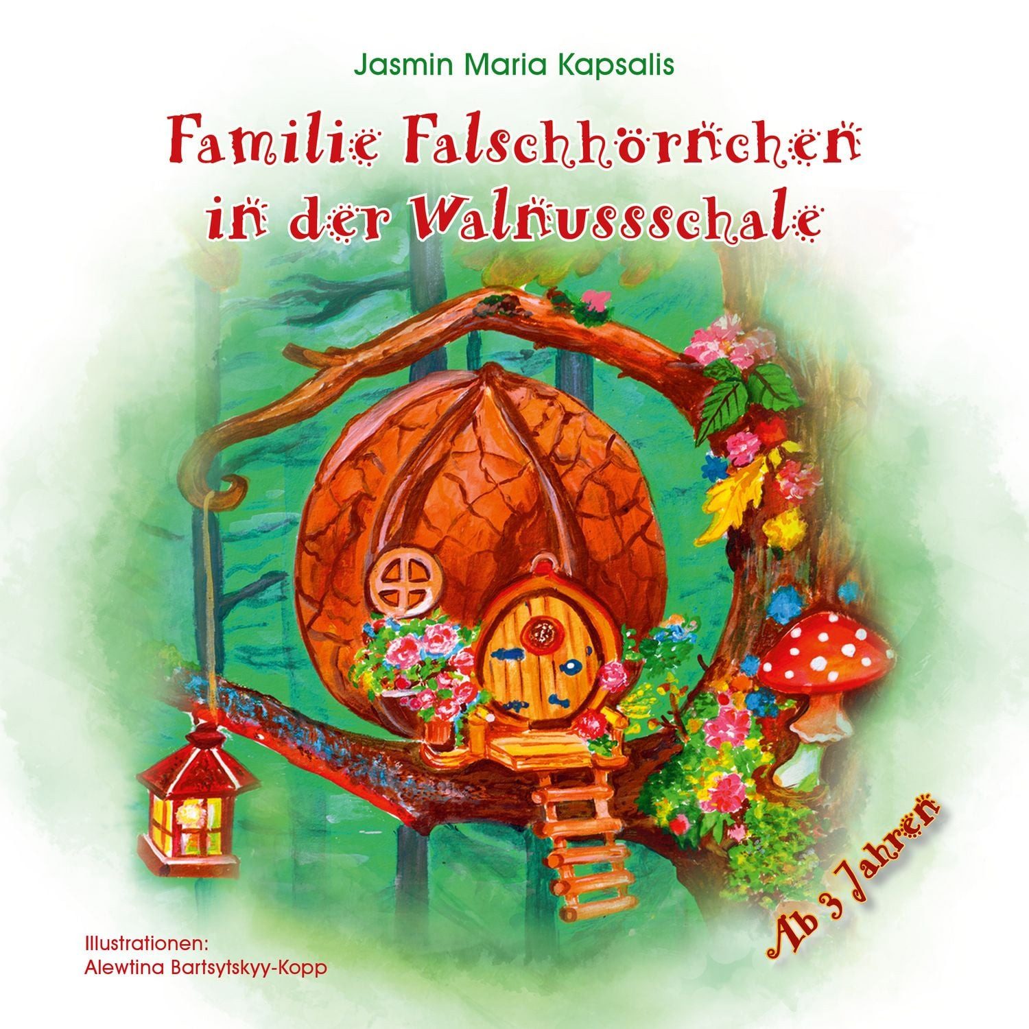 Familie Falschhörnchen in der Walnussschale / Jasmin Maria Kapsalis