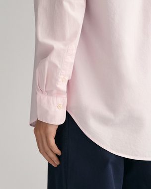 Gant Langarmhemd Regular Fit Popeline Hemd leicht strapazierfähig pflegeleicht mit Label Stickerei auf der Brusttasche