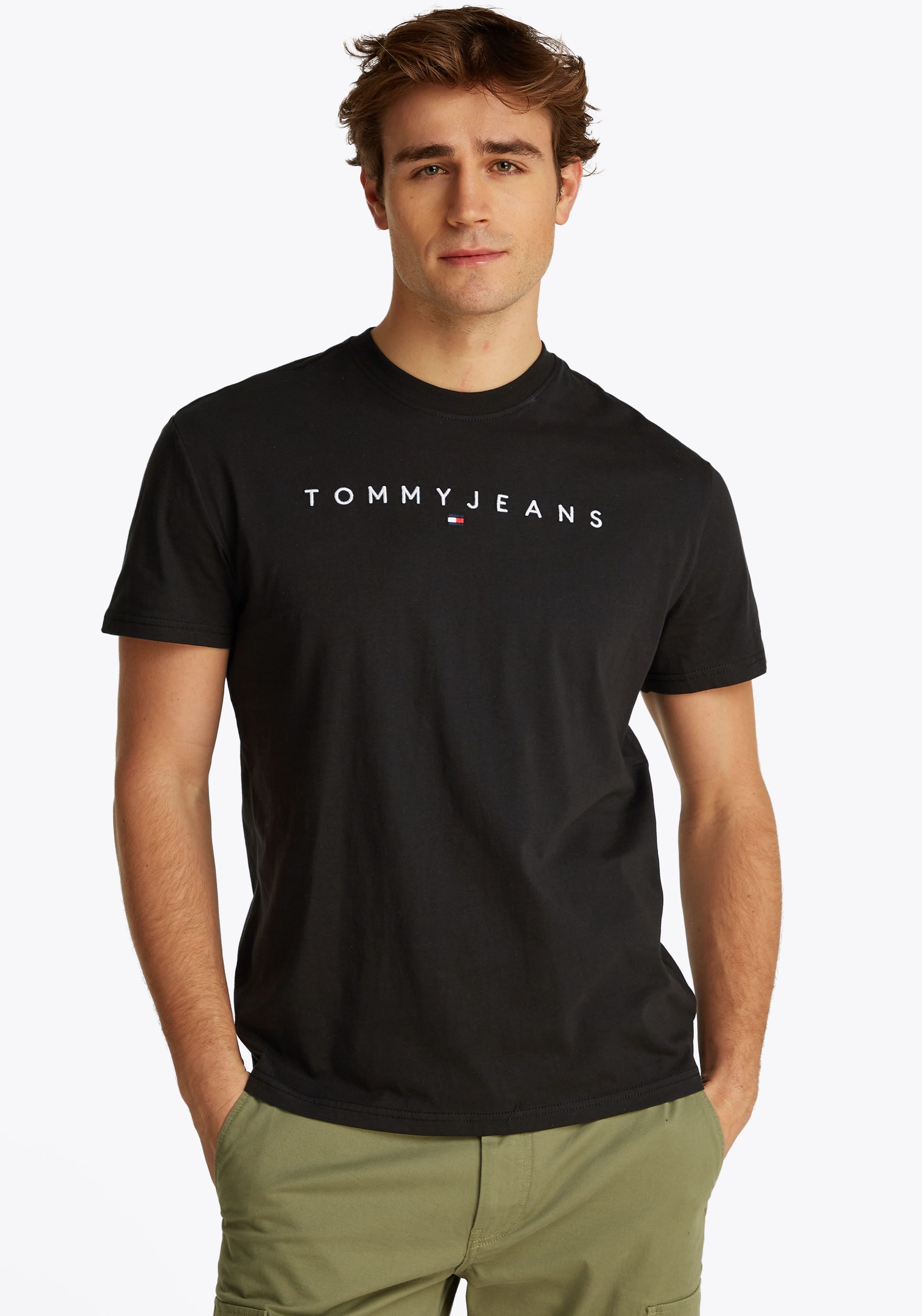 Tommy Jeans T-Shirt TJM REG LINEAR LOGO TEE EXT günstig online kaufen