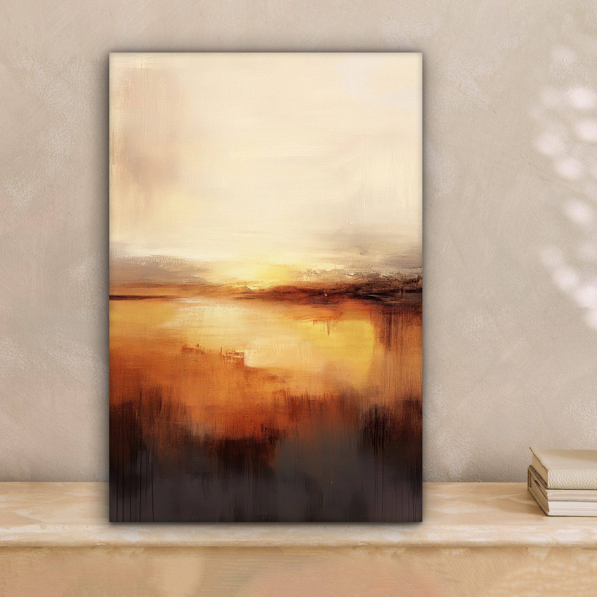 OneMillionCanvasses® Leinwandbild Abstrakt - Braun - günstig online kaufen